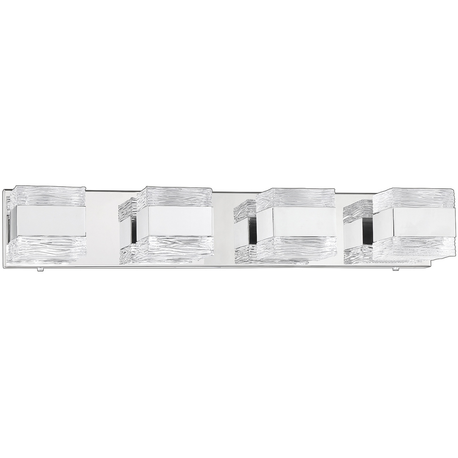 Cubix 8 Light 28 inch Chrome Vanity Light Wall Light in 4
