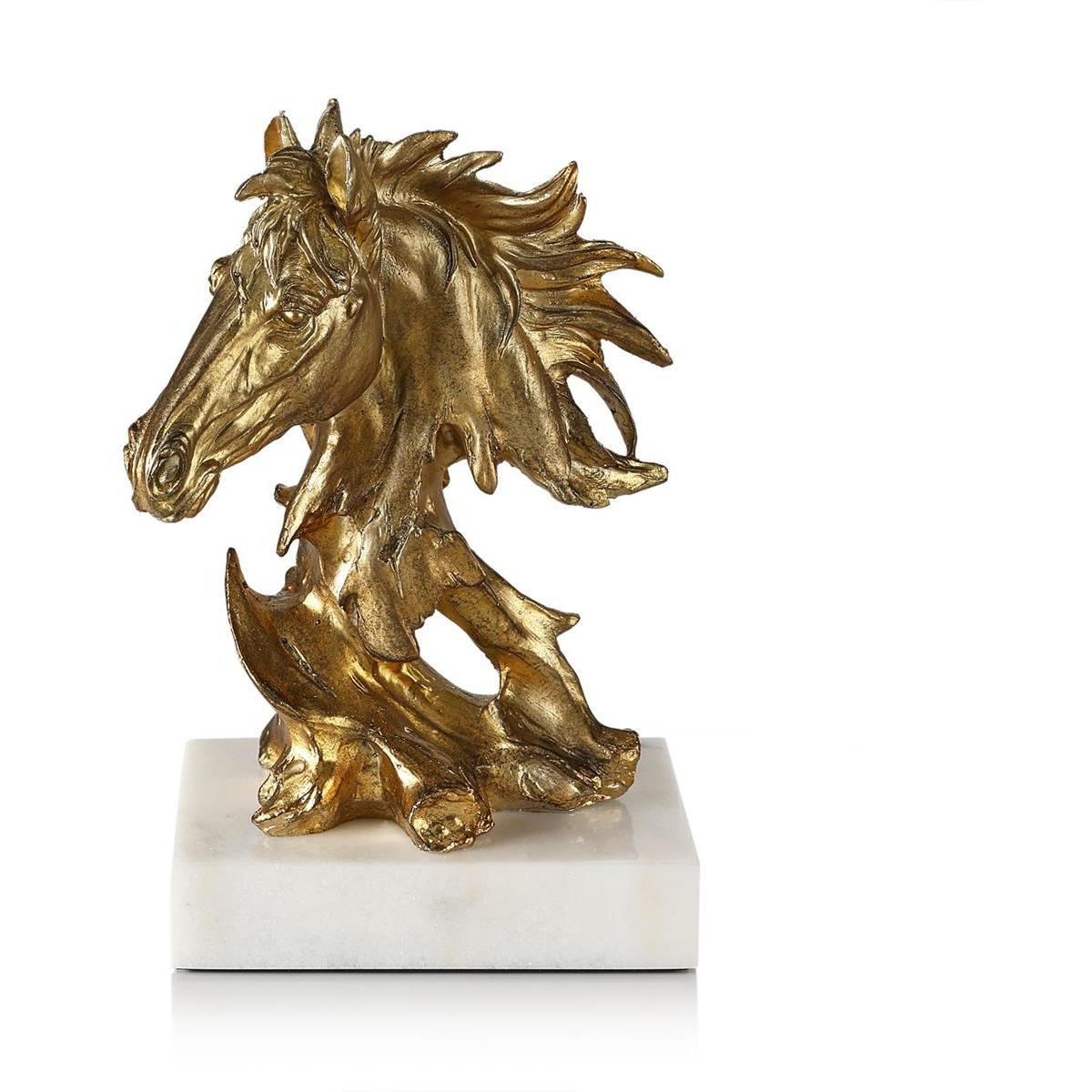 Abstract Horse 12 X 8 inch Sculpture, on Marble