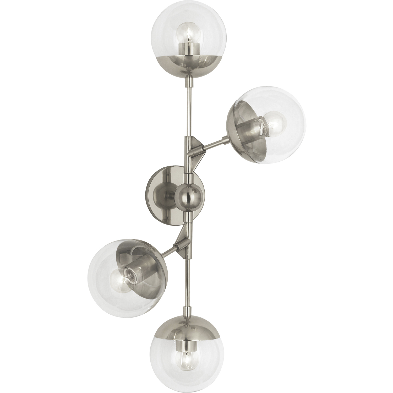 Celeste 4 Light 20 inch Polished Nickel Wall Sconce Wall Light