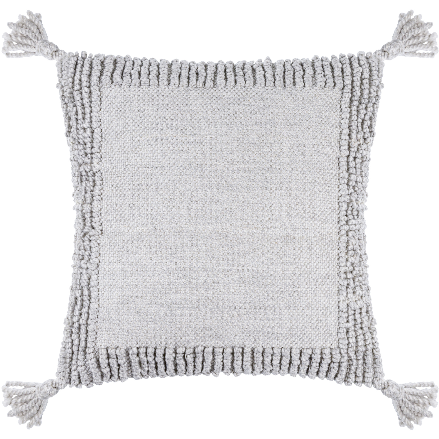 Alaric 20 X 20 inch Light Gray Accent Pillow