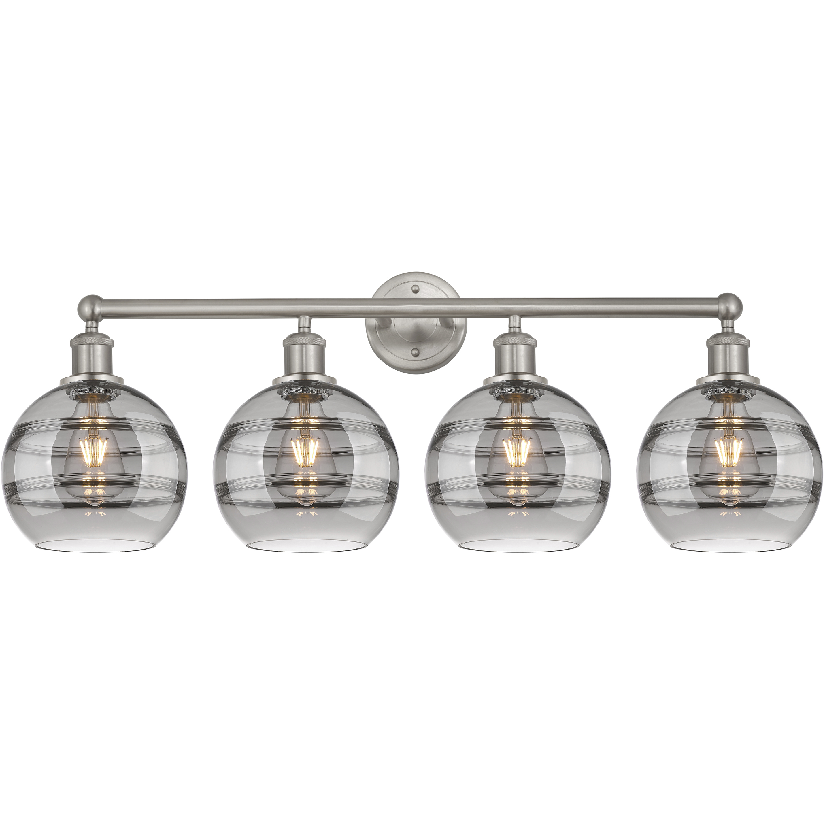 Edison Rochester 4 Light 35 inch Satin Nickel Bath Vanity Light Wall Light