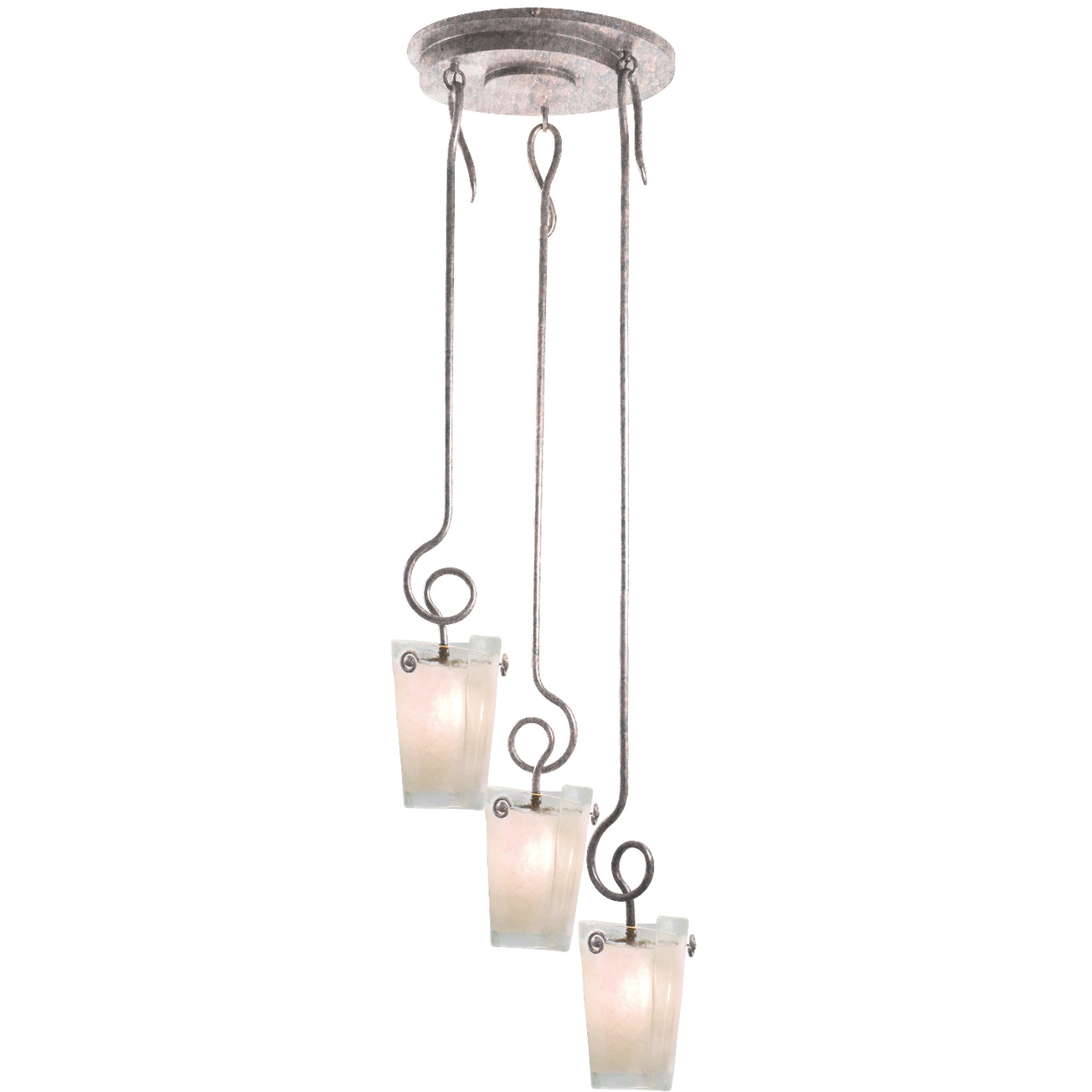 Tribecca 3 Light 24 inch Pearl Silver Pendant Ceiling Light in Frost (FROST)