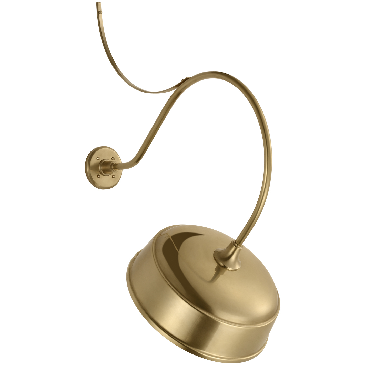 Thomas O'Brien Academy Barn Light LED 37.75 inch Hand-Rubbed Antique Brass Anchored Larrabee Barn Light in 16" Hand-Rubbed Antique Brass Rockhouse Shade