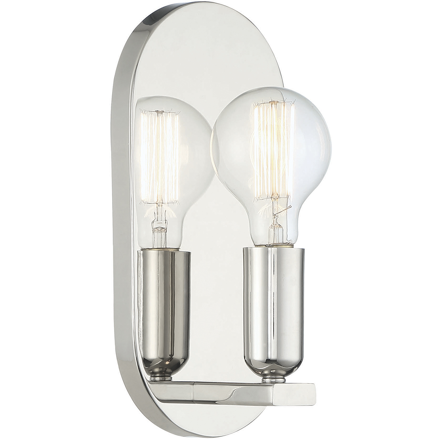 Modern 1 Light 5.5 inch Polished Nickel Wall Sconce Wall Light