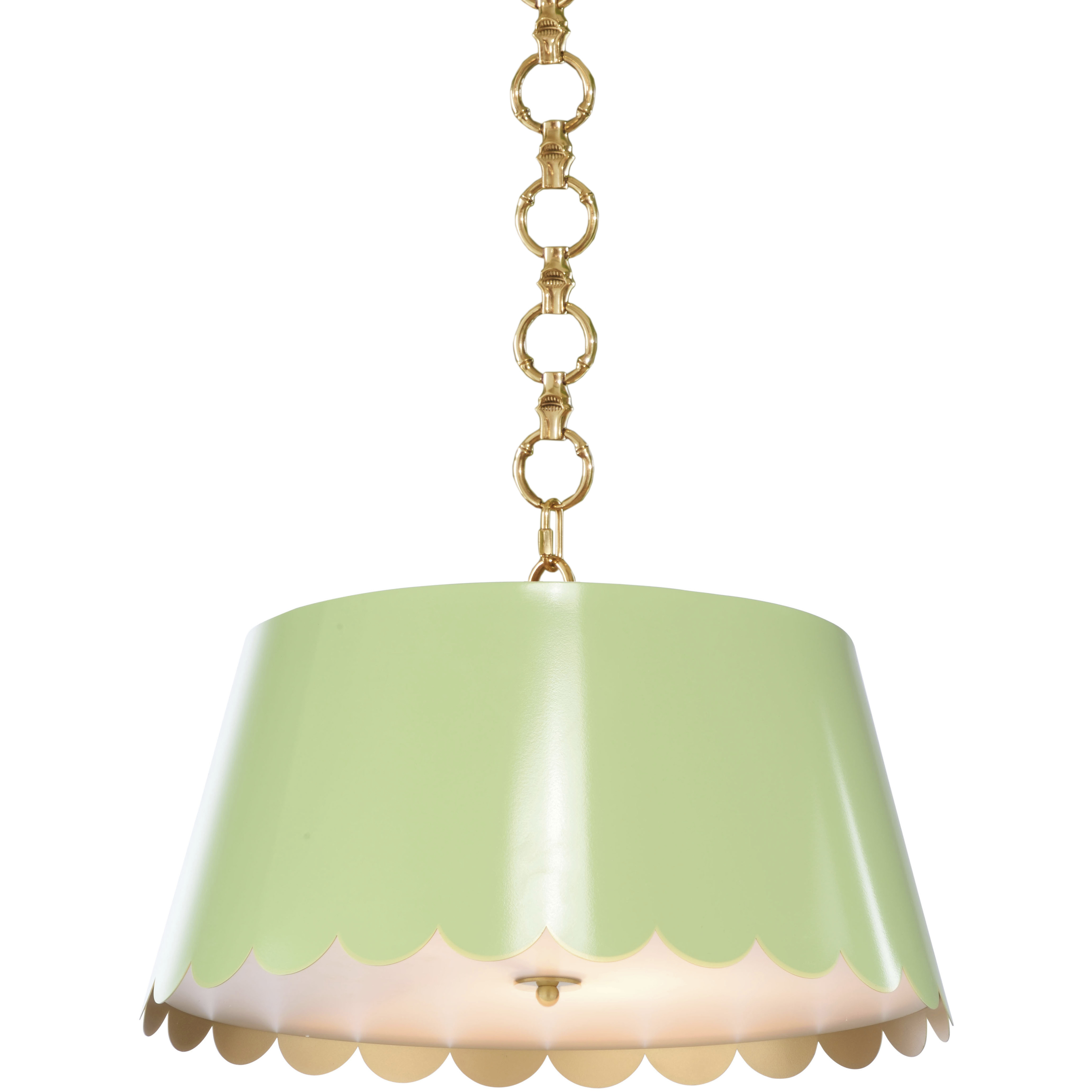 Mirasol 2 Light 21 inch Green Pendant Ceiling Light, Small