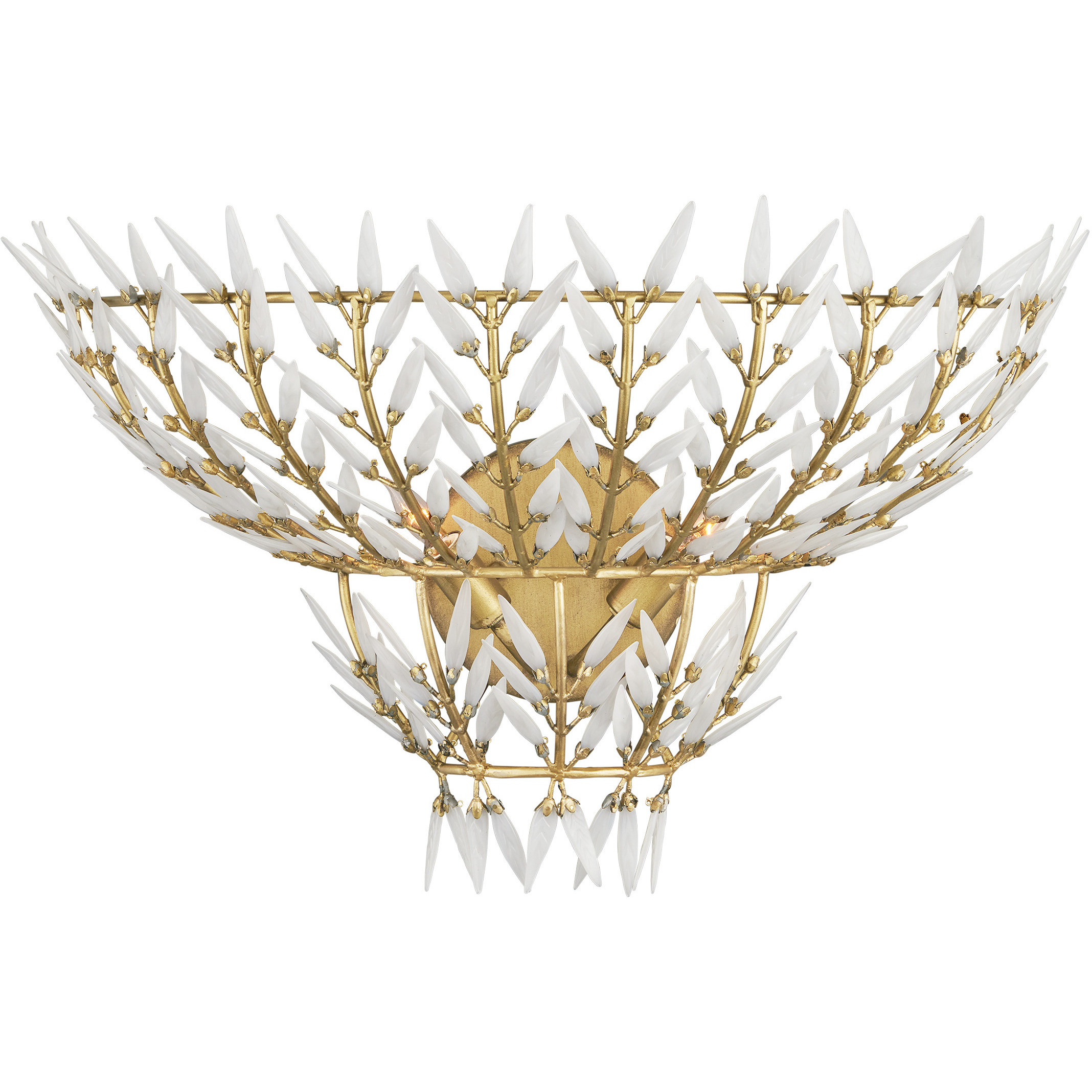Magnum Opus 2 Light 23.5 inch Brass Wall Sconce Wall Light