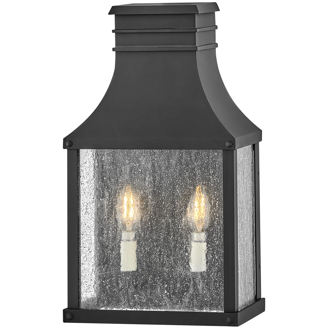 Heritage Beacon Hill Outdoor Wall Mount Lantern in Museum Black