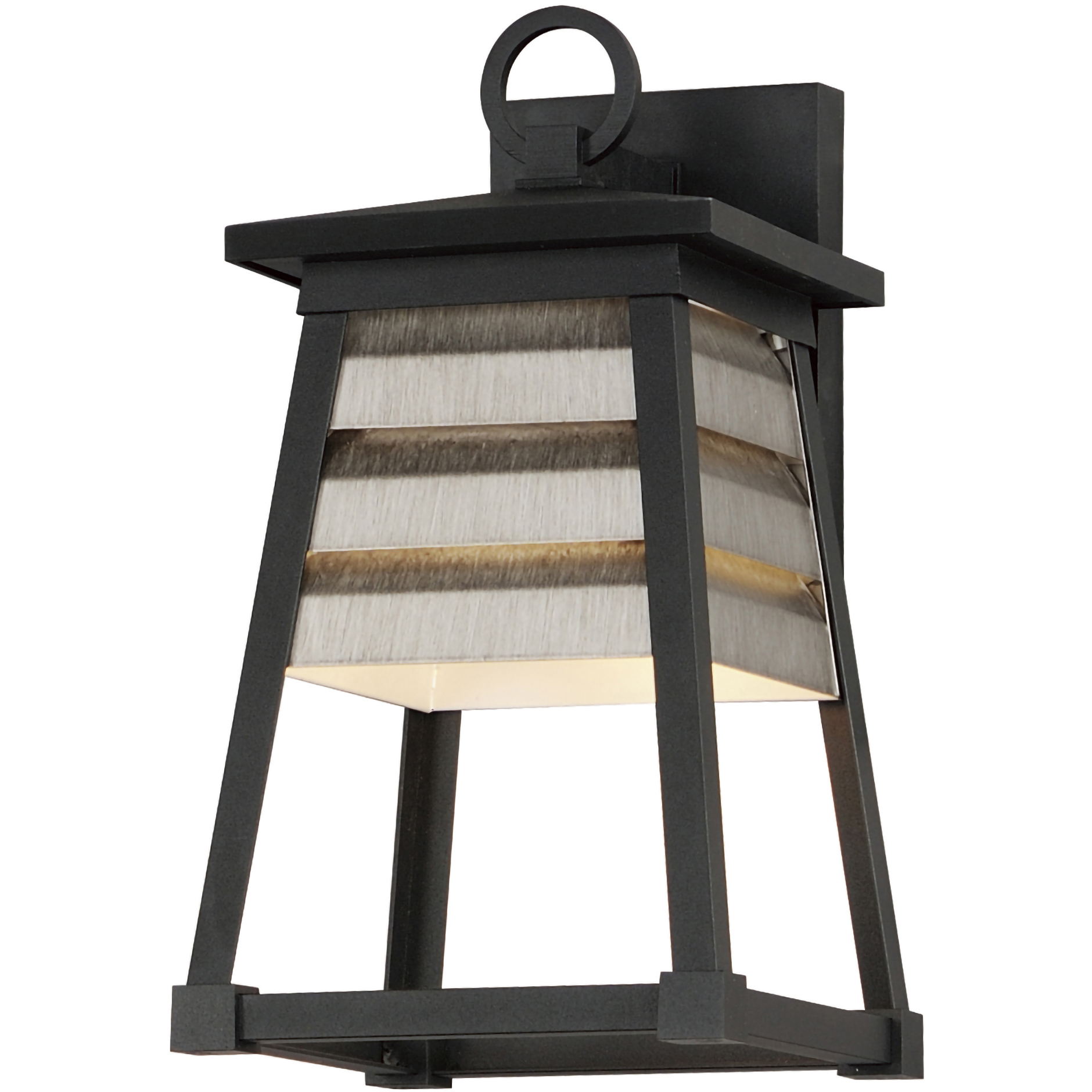 Shutters 1 Light 14 inch Black Outdoor Wall Mount