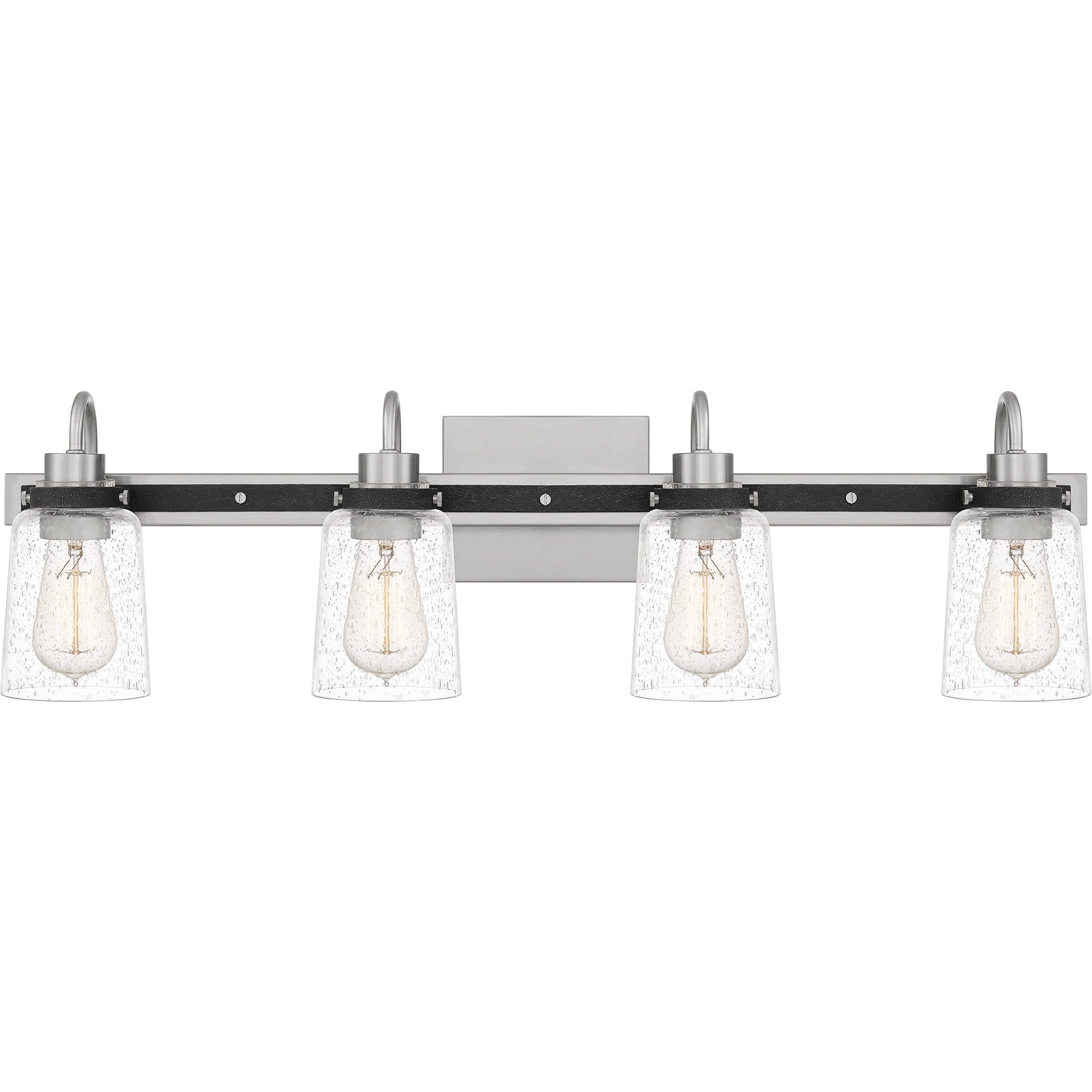 Axel 4 Light 31 inch Brushed Nickel Bath Light Wall Light, Extra Large