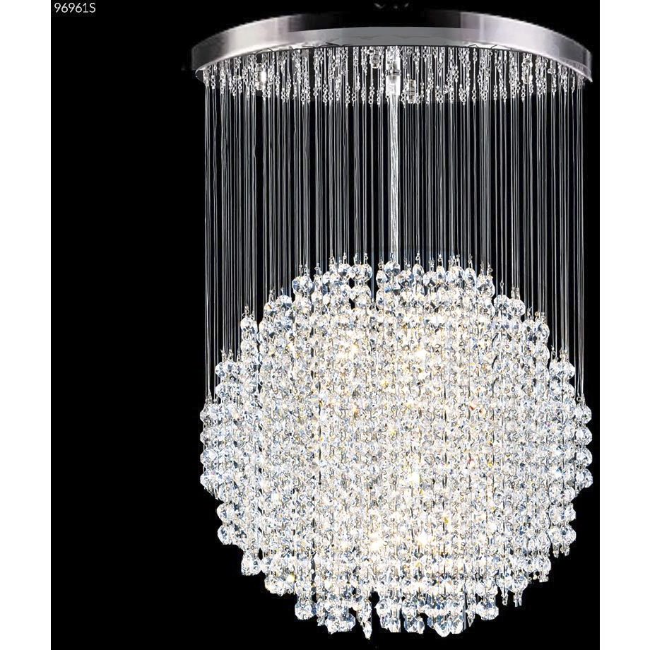 Continental Fashion 6 Light Silver Chandelier Ceiling Light