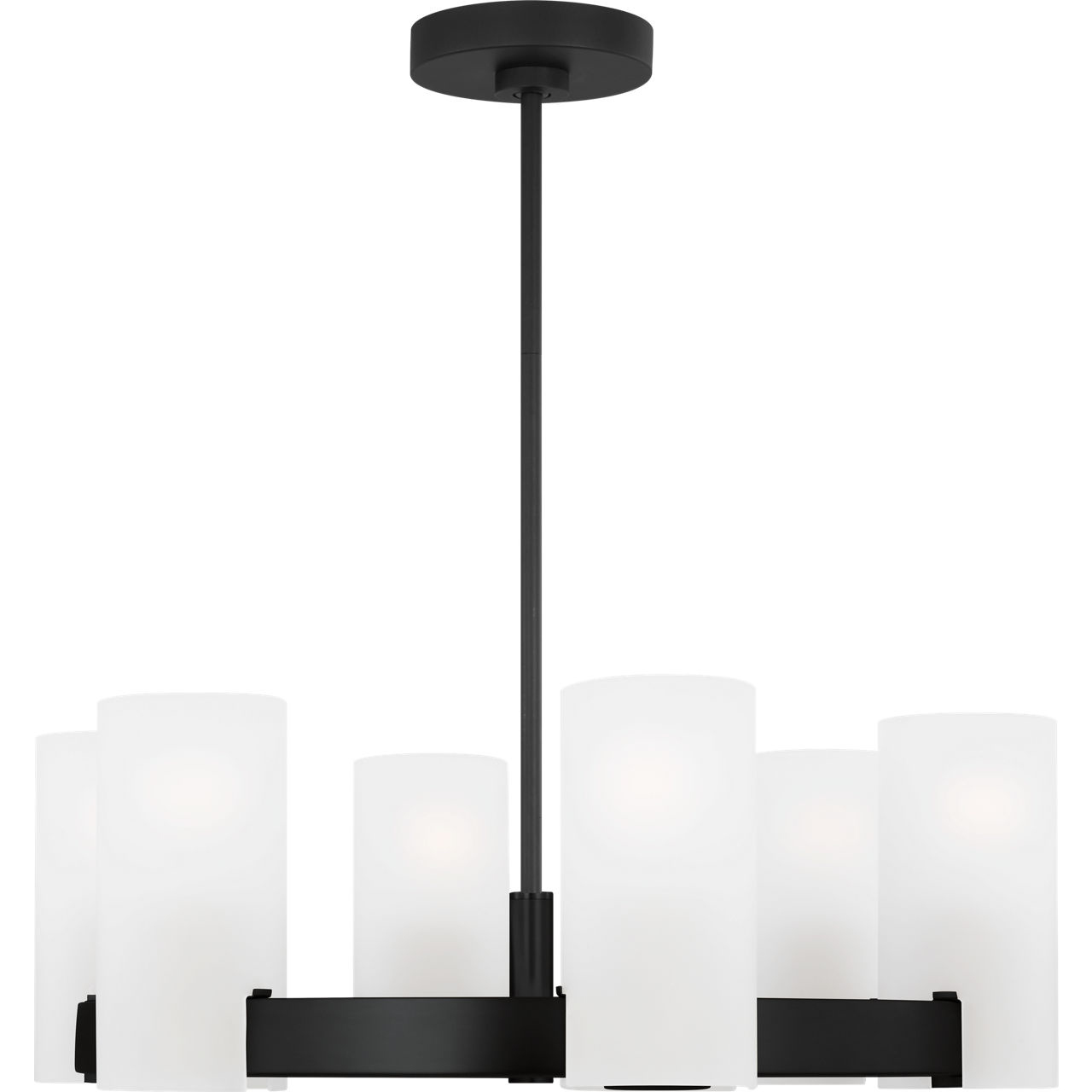 Drew & Jonathan Scott Rhode 6 Light 23.5 inch Midnight Black Chandelier Ceiling Light