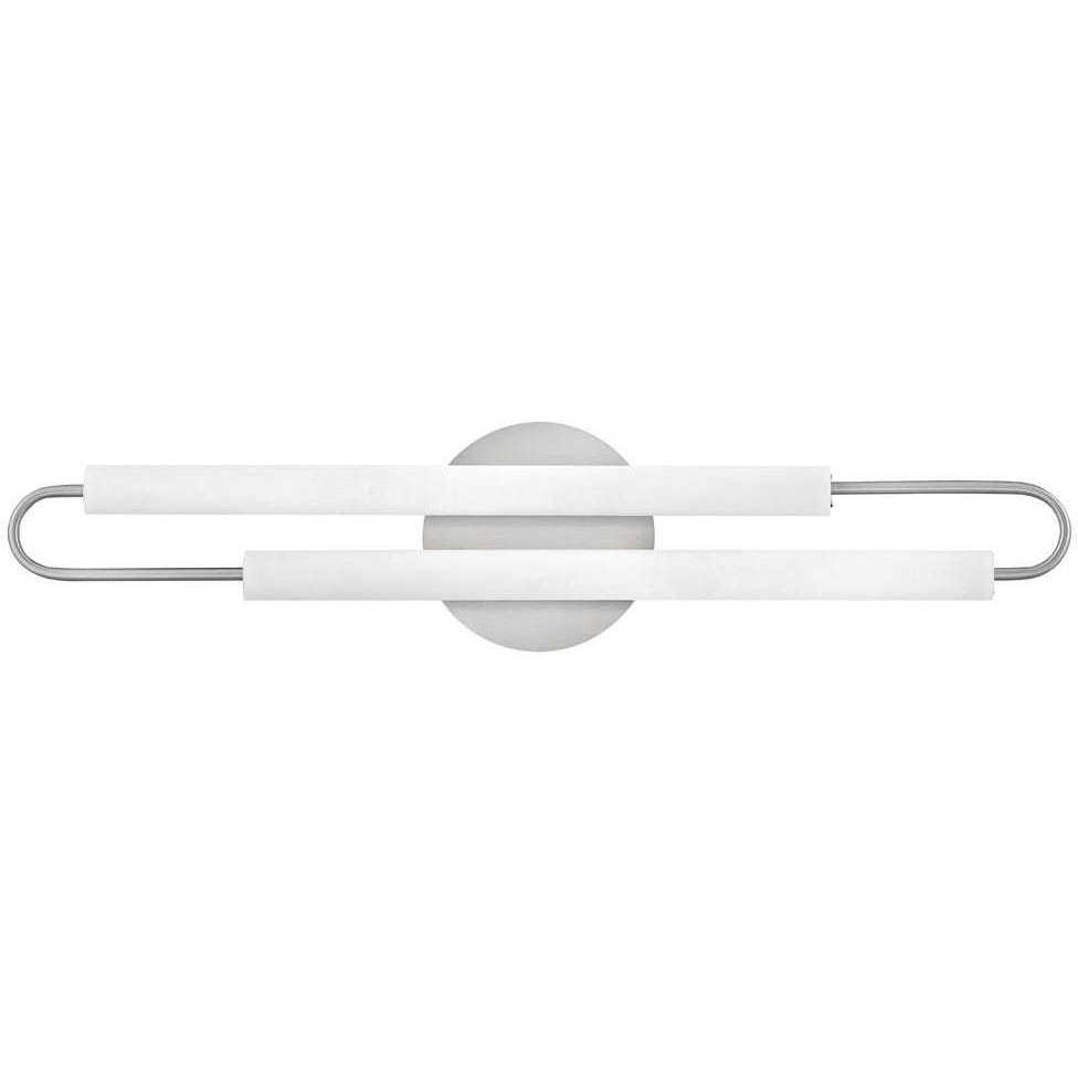 Eos LED 25 inch Brushed Nickel Vanity Light Wall Light, Vertical