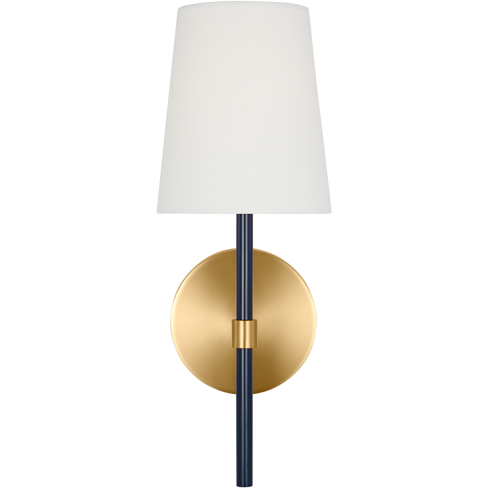 kate spade new york Monroe 1 Light 5 inch Burnished Brass with Navy Sconce Wall Light