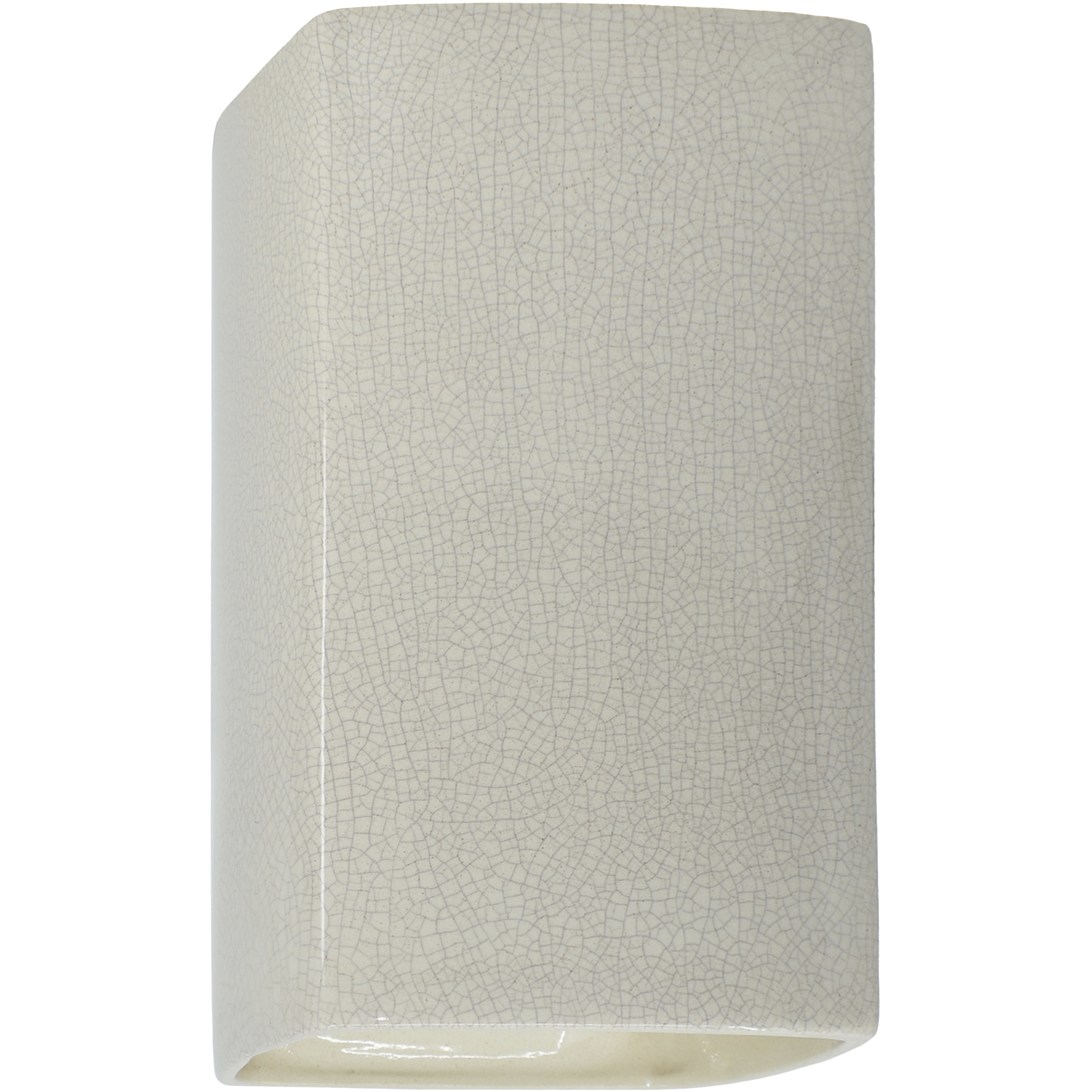 Ambiance Wall Sconce Wall Light in White Crackle, Incandescent, Large