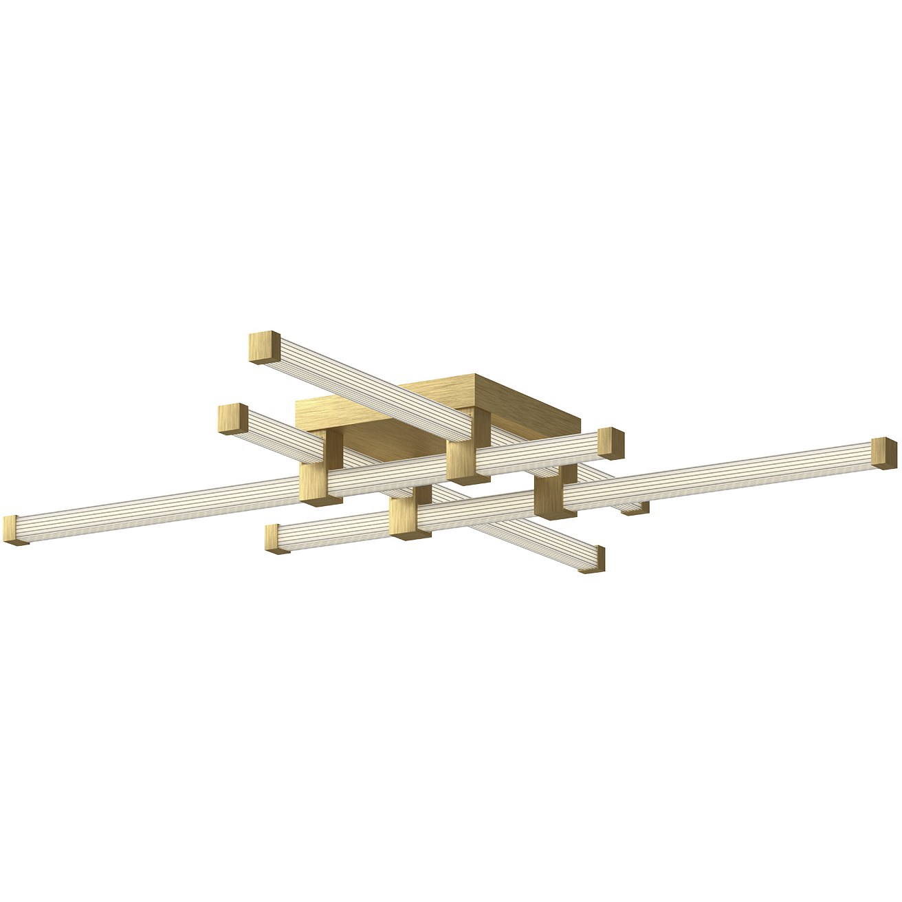 Blade LED 34.13 inch Brushed Gold Flush Mount Ceiling Light