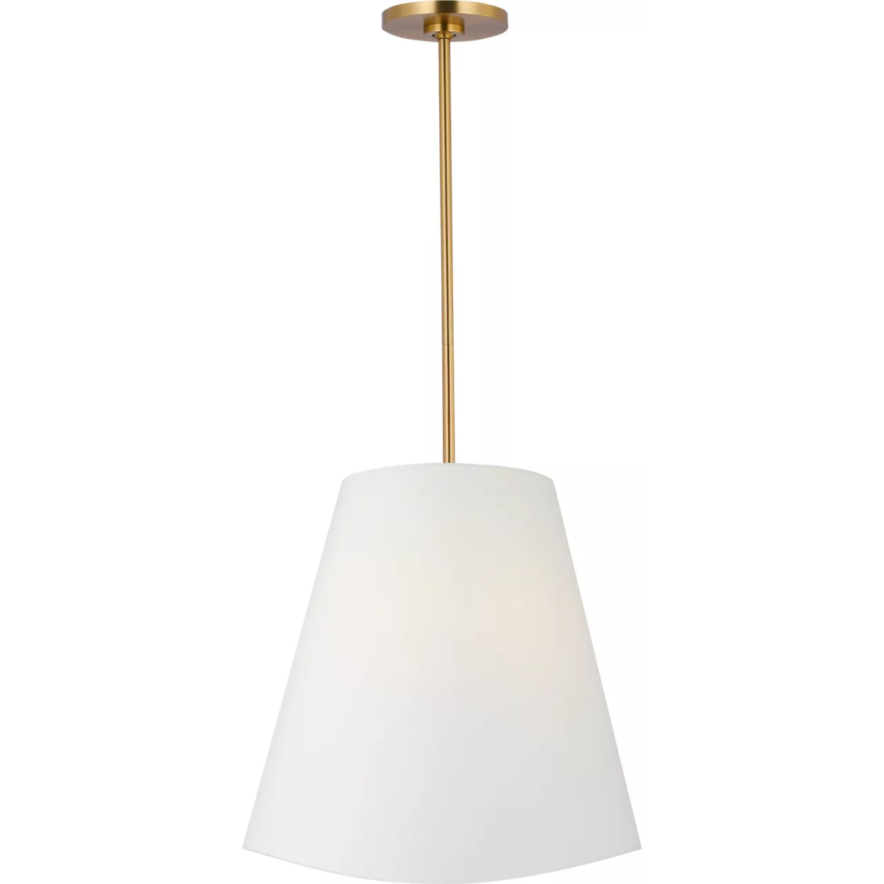 kate spade new york Beauvoir 3 Light 18 inch Burnished Brass Hanging Shade Ceiling Light