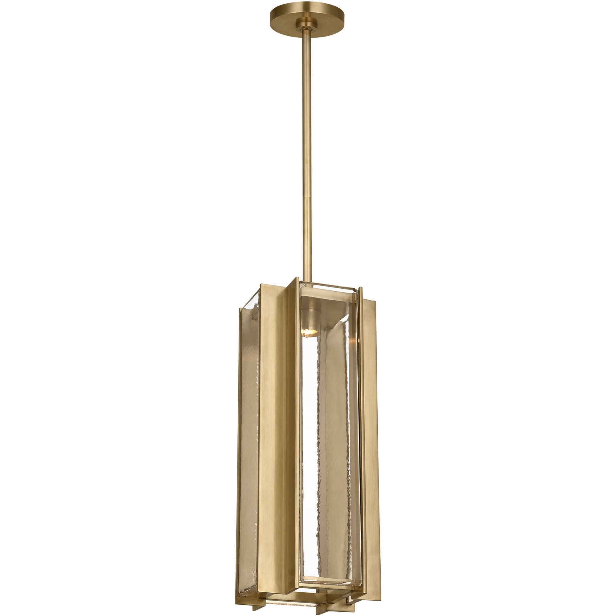 Avroko Maybeck LED 8.4 inch Hand Rubbed Antique Brass Pendant Ceiling Light