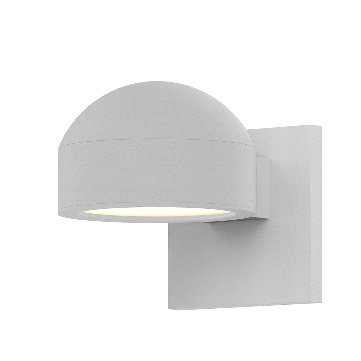 REALS LED 3.25 inch Textured White Indoor-Outdoor Sconce, Inside-Out