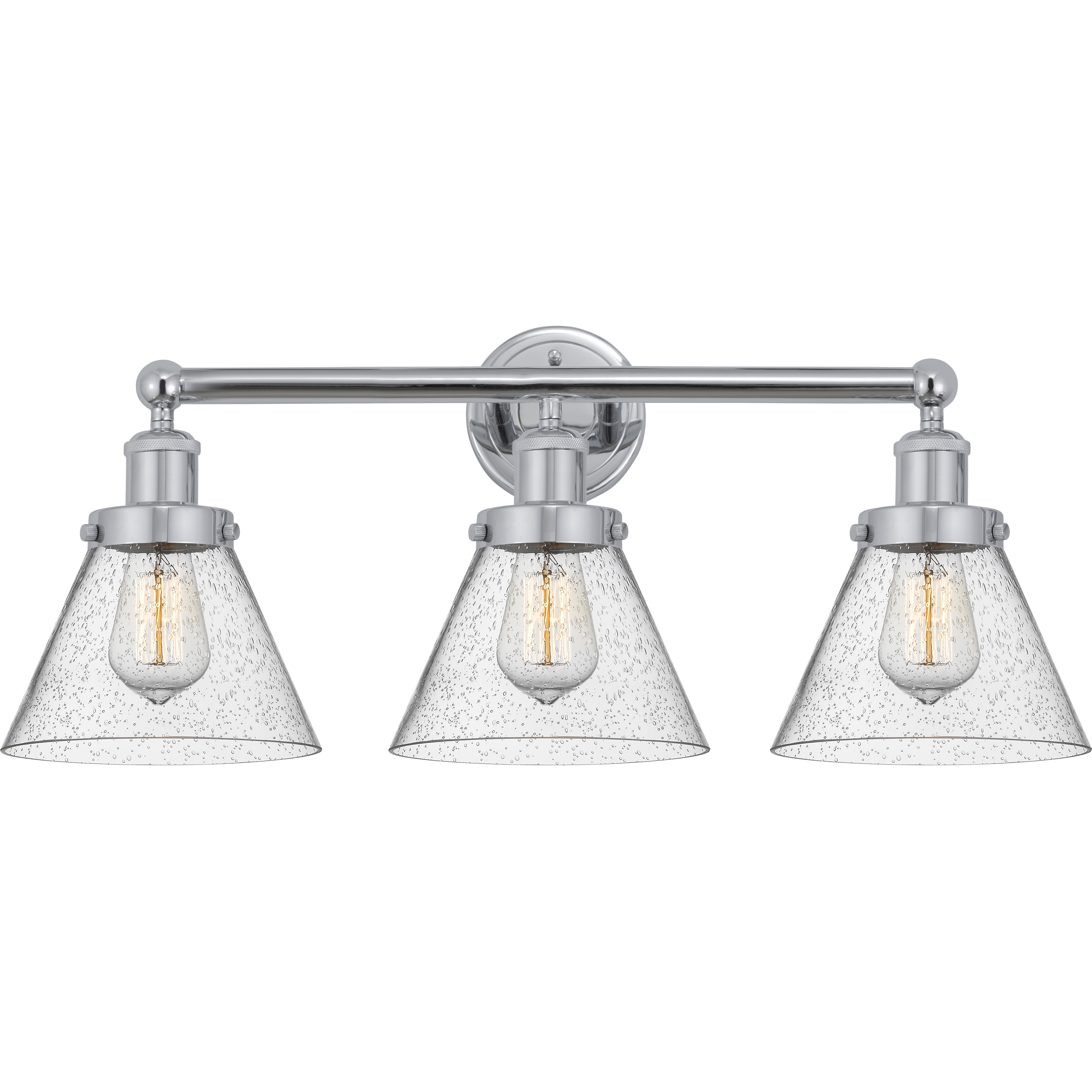 Cone 3 Light 25.75 inch Polished Chrome Bath Vanity Light Wall Light