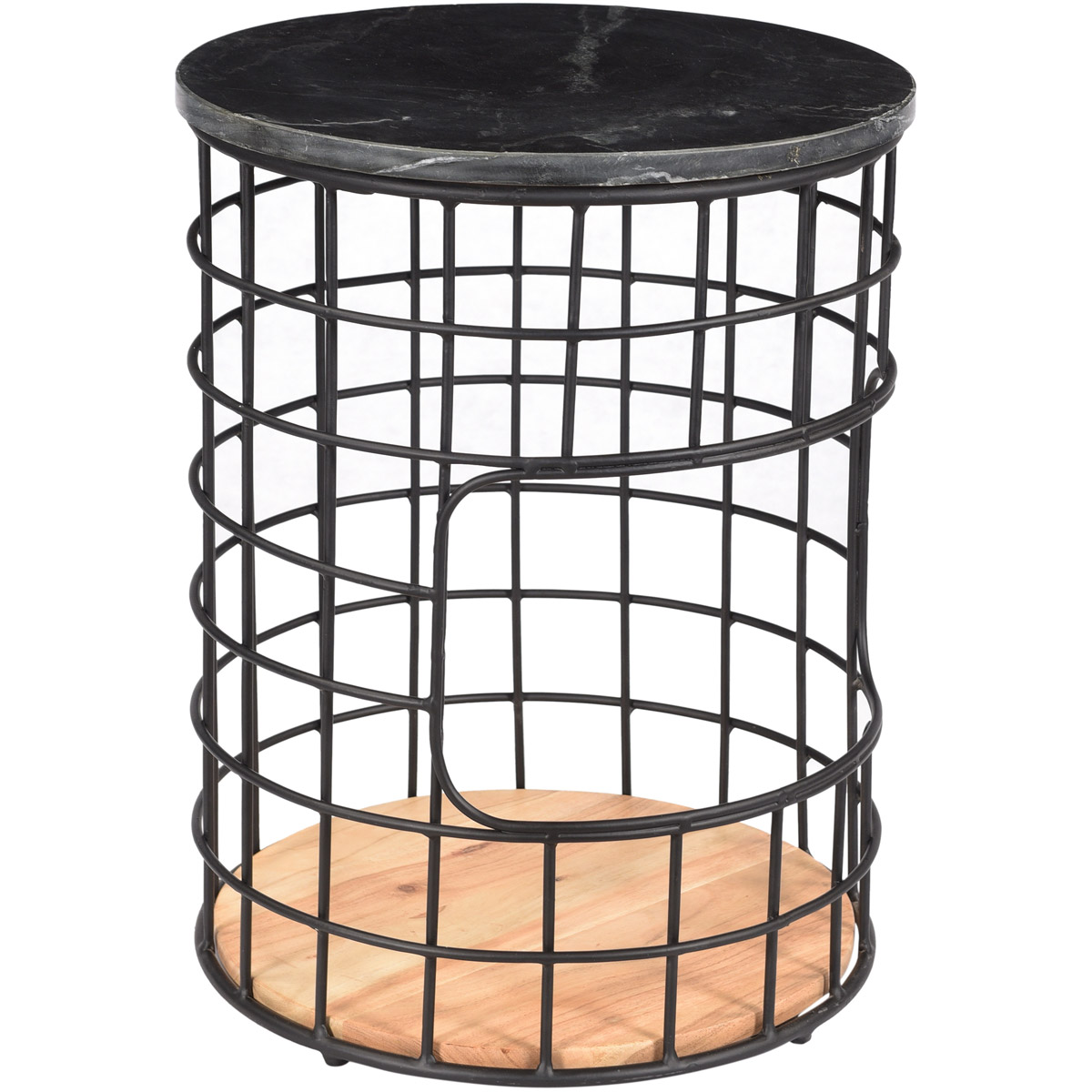 Terrene 21 X 17 inch Black Side Table
