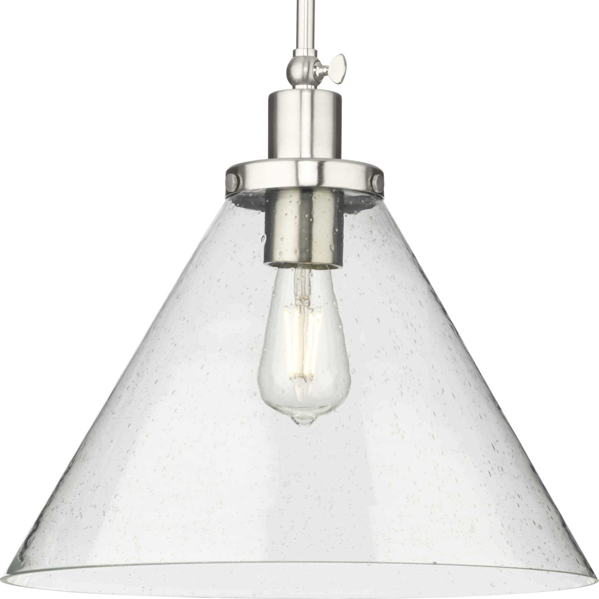 Hinton 1 Light 16 inch Brushed Nickel Pendant Ceiling Light