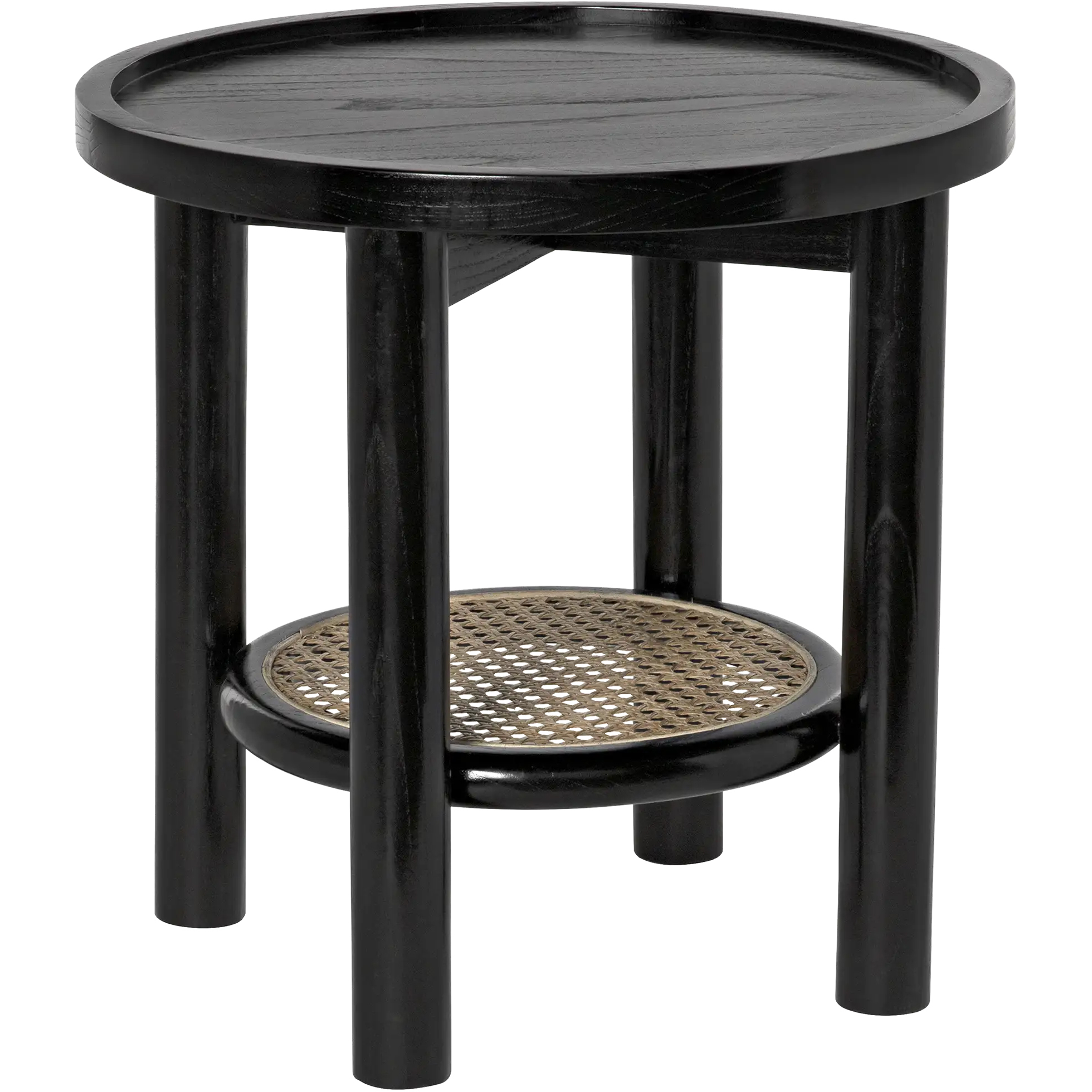 Hide Away 19.5 X 19.5 inch Charcoal Black Side Table