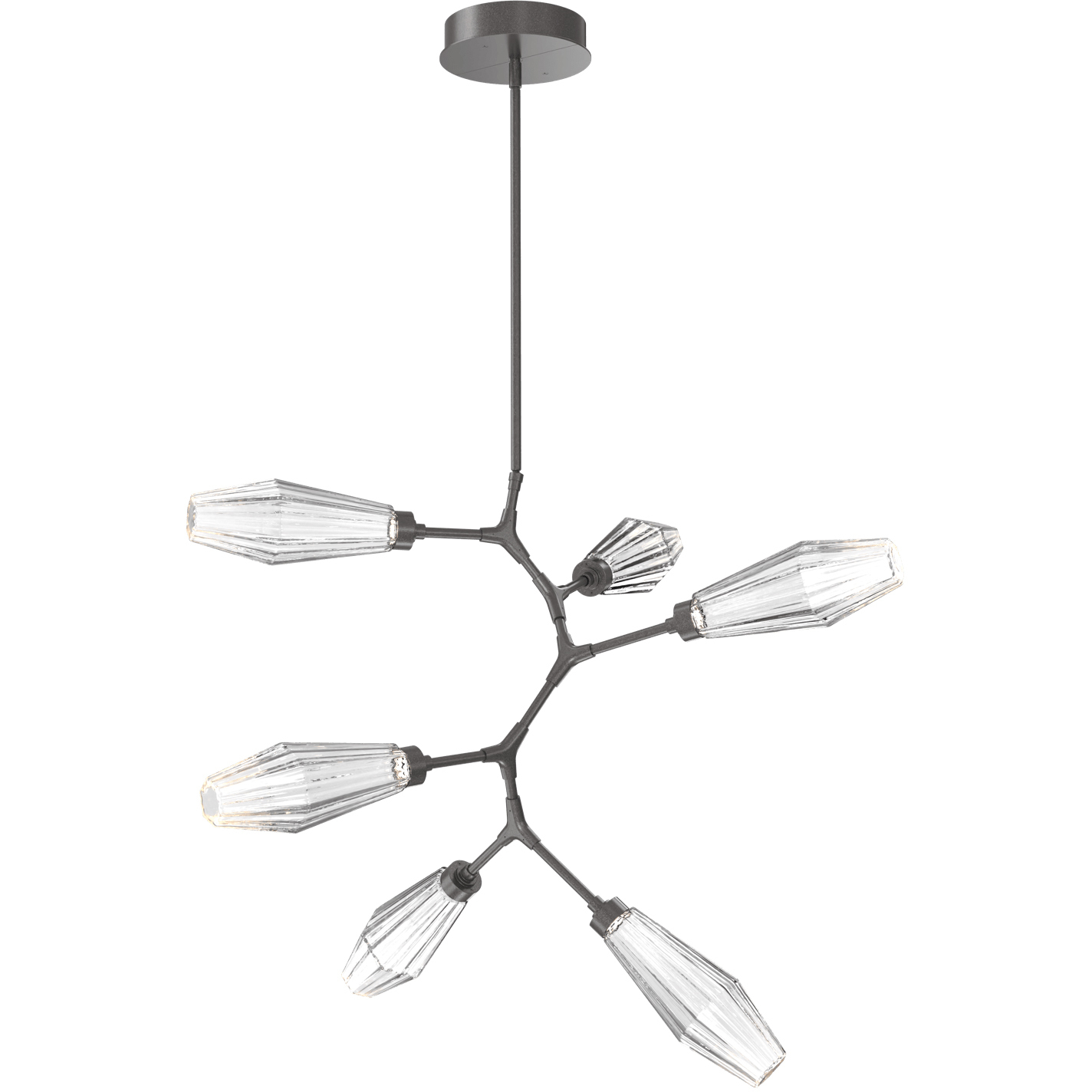 Aalto LED 38.8 inch Graphite Chandelier Ceiling Light in 3000K LED ...