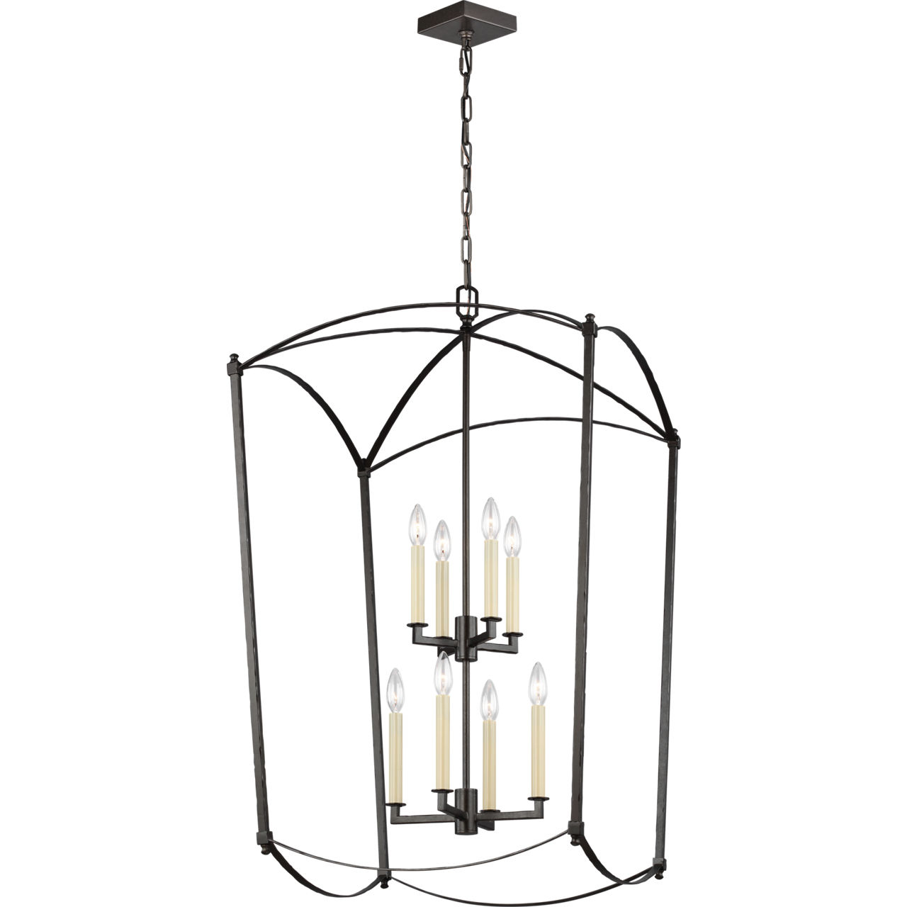 Sean Lavin Thayer 8 Light 24 inch Smith Steel Lantern Chandelier Ceiling Light