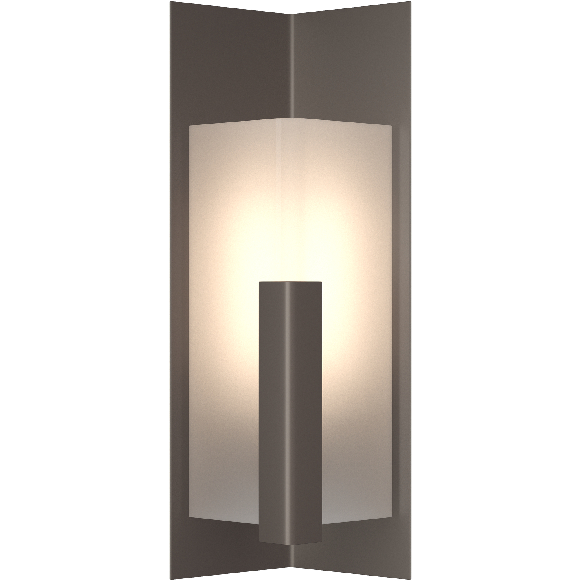 Summit 1 Light 18.7 inch Coastal Dark Smoke Outdoor Sconce in Frosted, Small