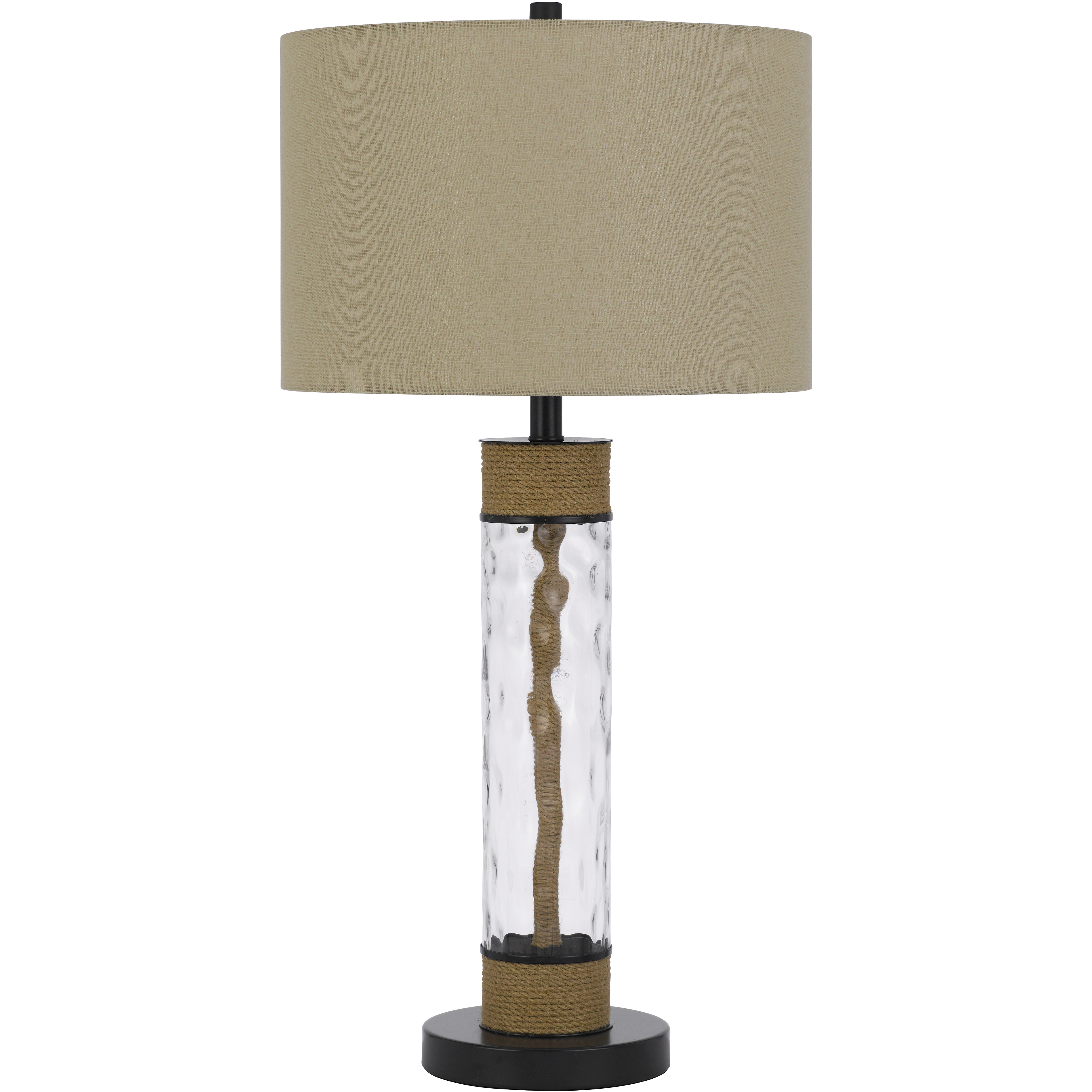 Bartow 32 inch 150.00 watt Black and Burlap Table Lamp Portable Light