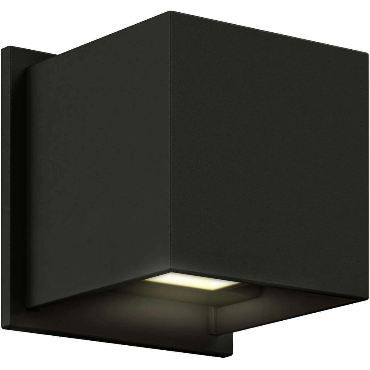Cubix LED 4.63 inch Black ADA Sconce Wall Light, Directional Up/Down