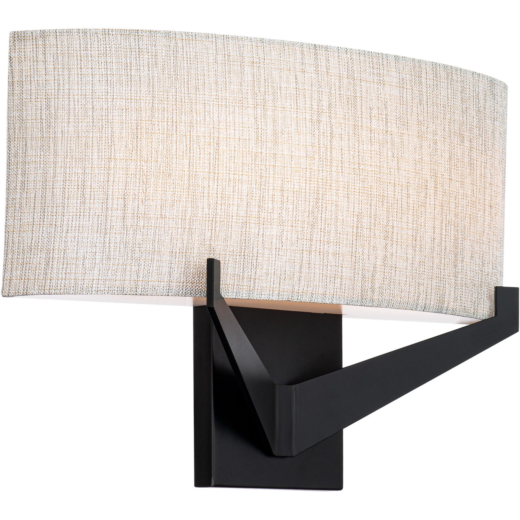 Fitzgerald Wall Sconce Wall Light in 3500K, Black, dweLED