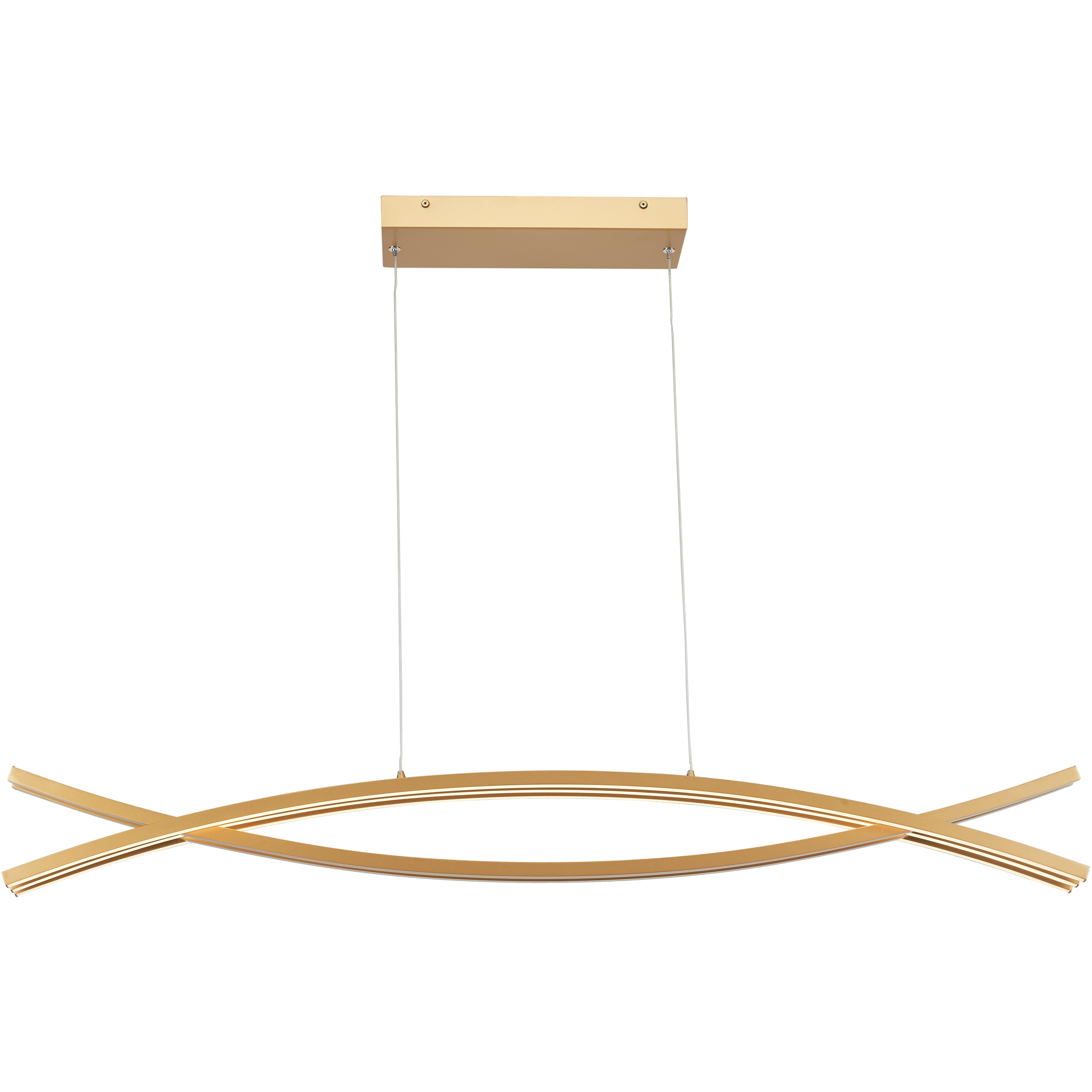 Wishbone LED Gold Pendant Ceiling Light