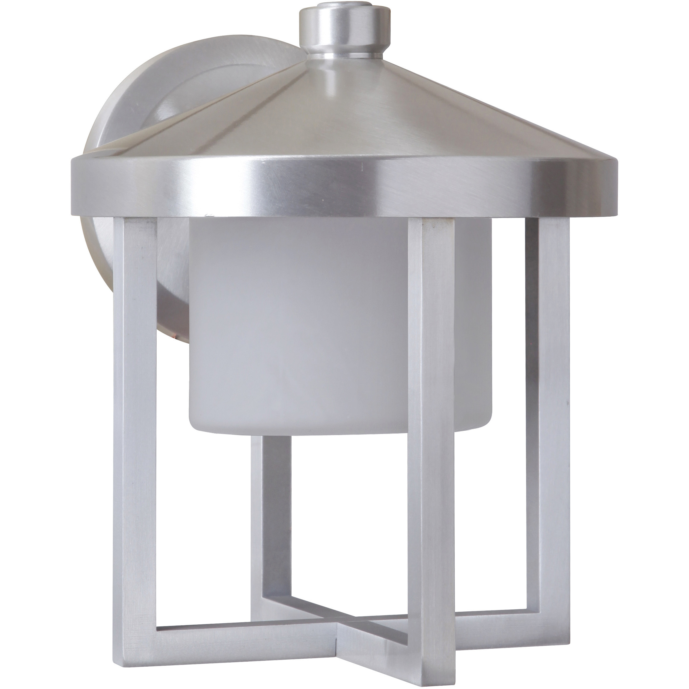 Alta Outdoor Wall Mount in Satin Aluminum, Medium