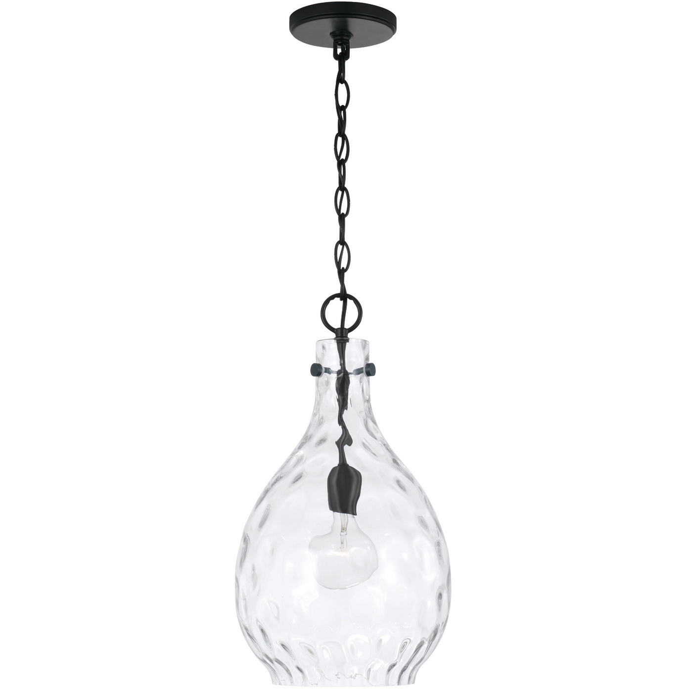 Brentwood 1 Light 9.75 inch Matte Black Pendant Ceiling Light