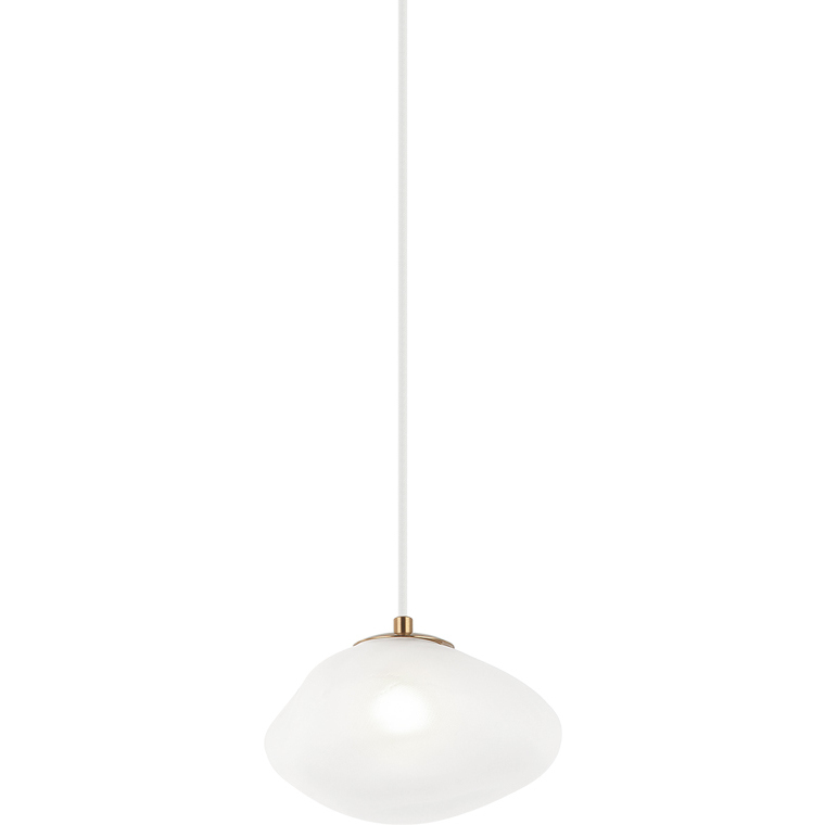 Melo 1 Light 7.88 inch Aged Gold Brass Pendant Ceiling Light