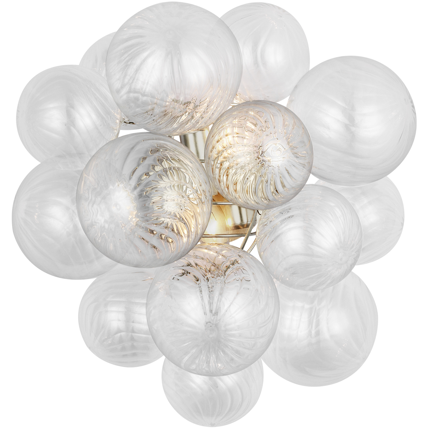 Julie Neill Talia LED 14.75 inch Burnished Silver Leaf Sconce Wall Light, Medium