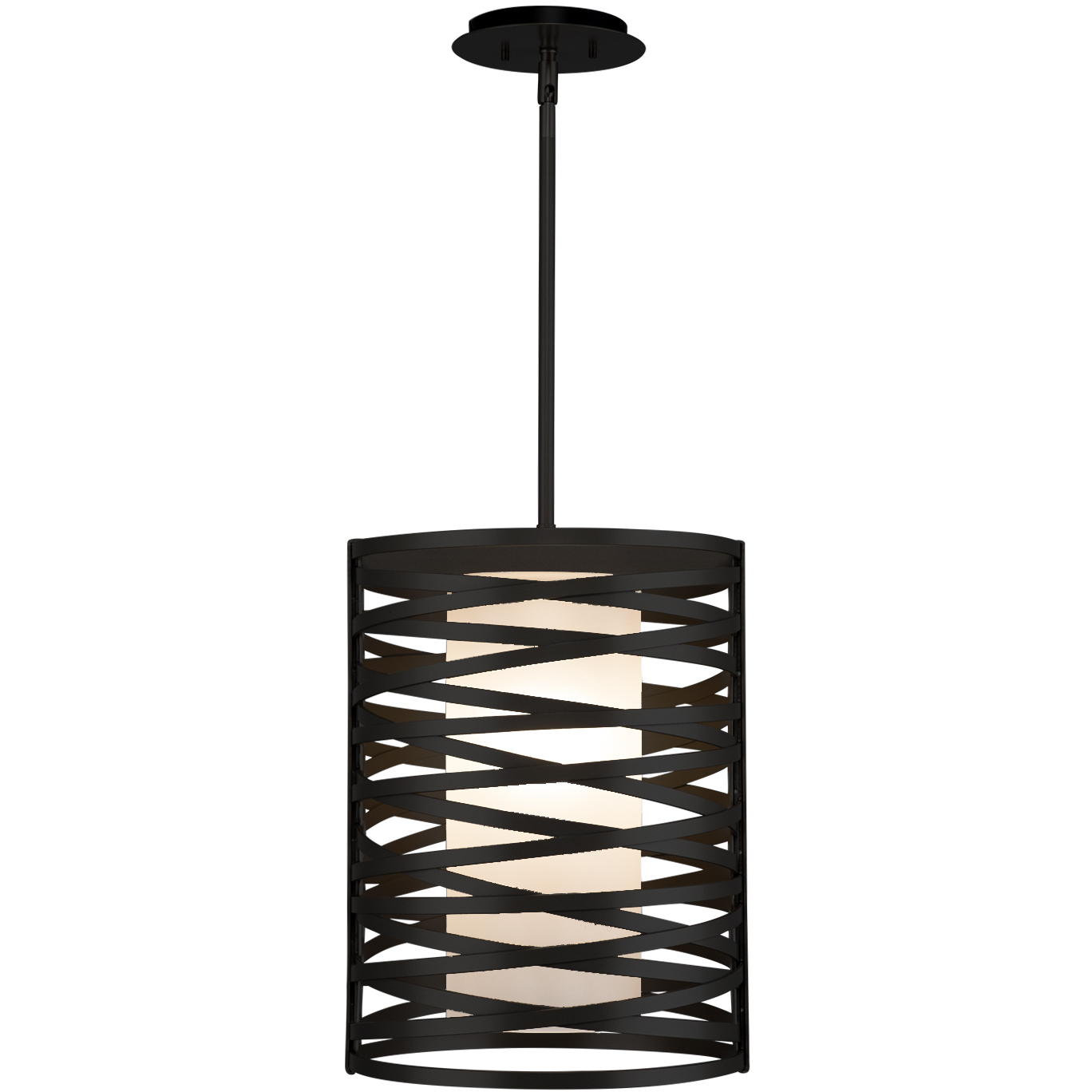 Tempest 1 Light 12.3 inch Matte Black Pendant Ceiling Light in E26 Incandescent, Frosted, Oversized