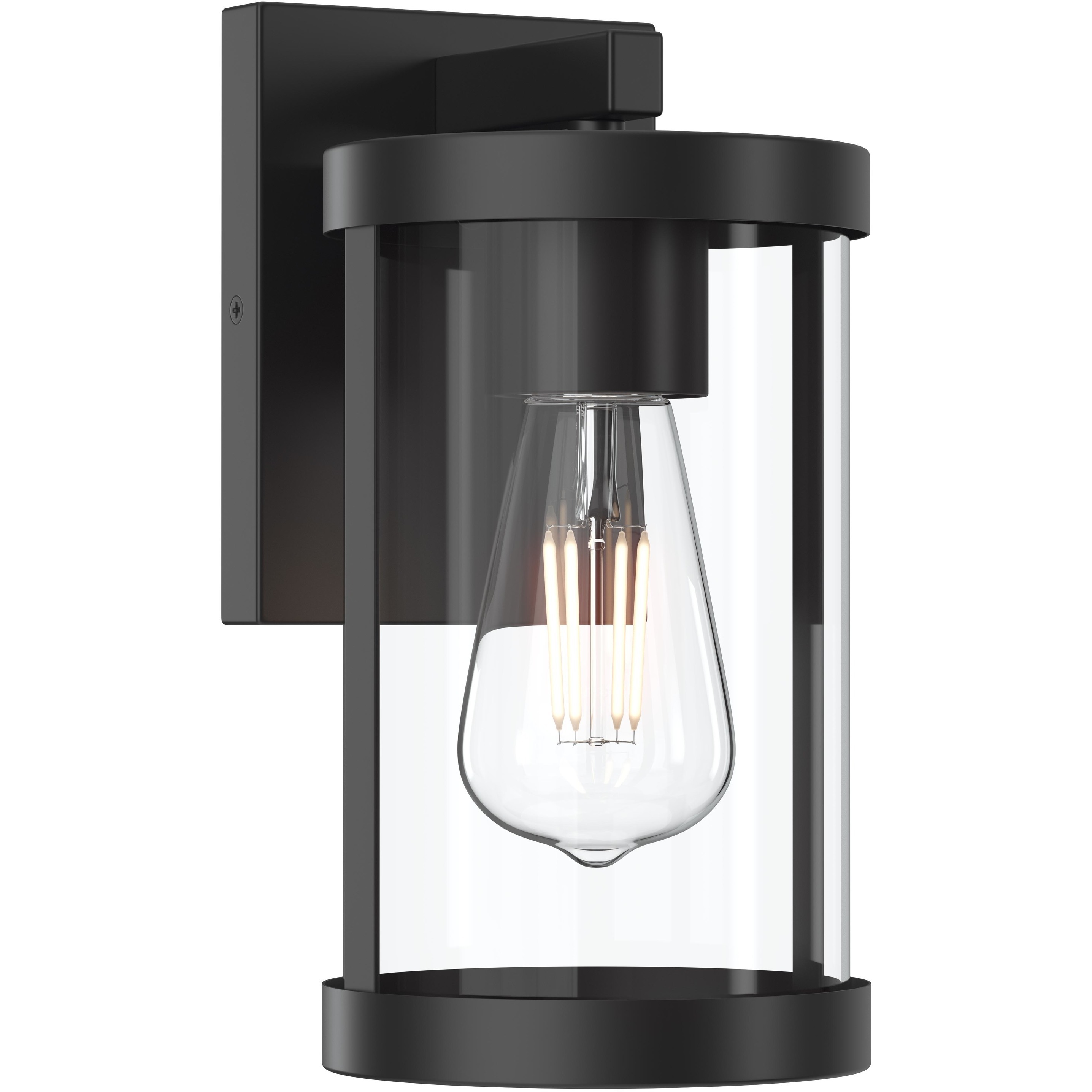 Kagen 1 Light 10 inch Matte Black Outdoor Wall Light