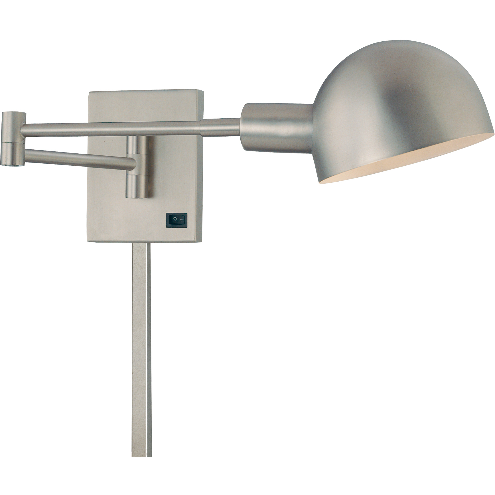 P3 6 inch 9.00 watt Matte Brushed Nickel Swing Arm Wall Sconce Wall Light