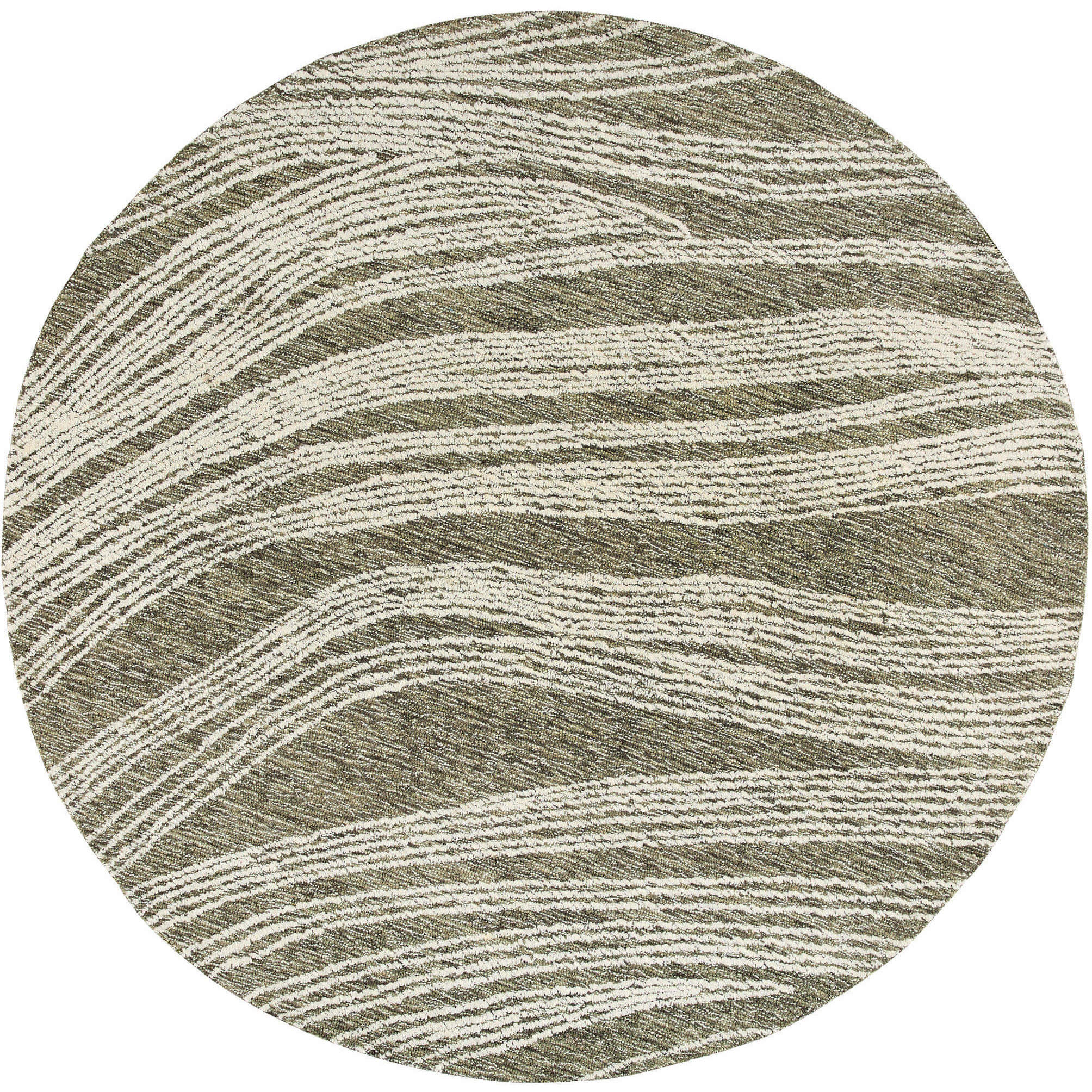 Mitra Black/White Rug in 10 Round