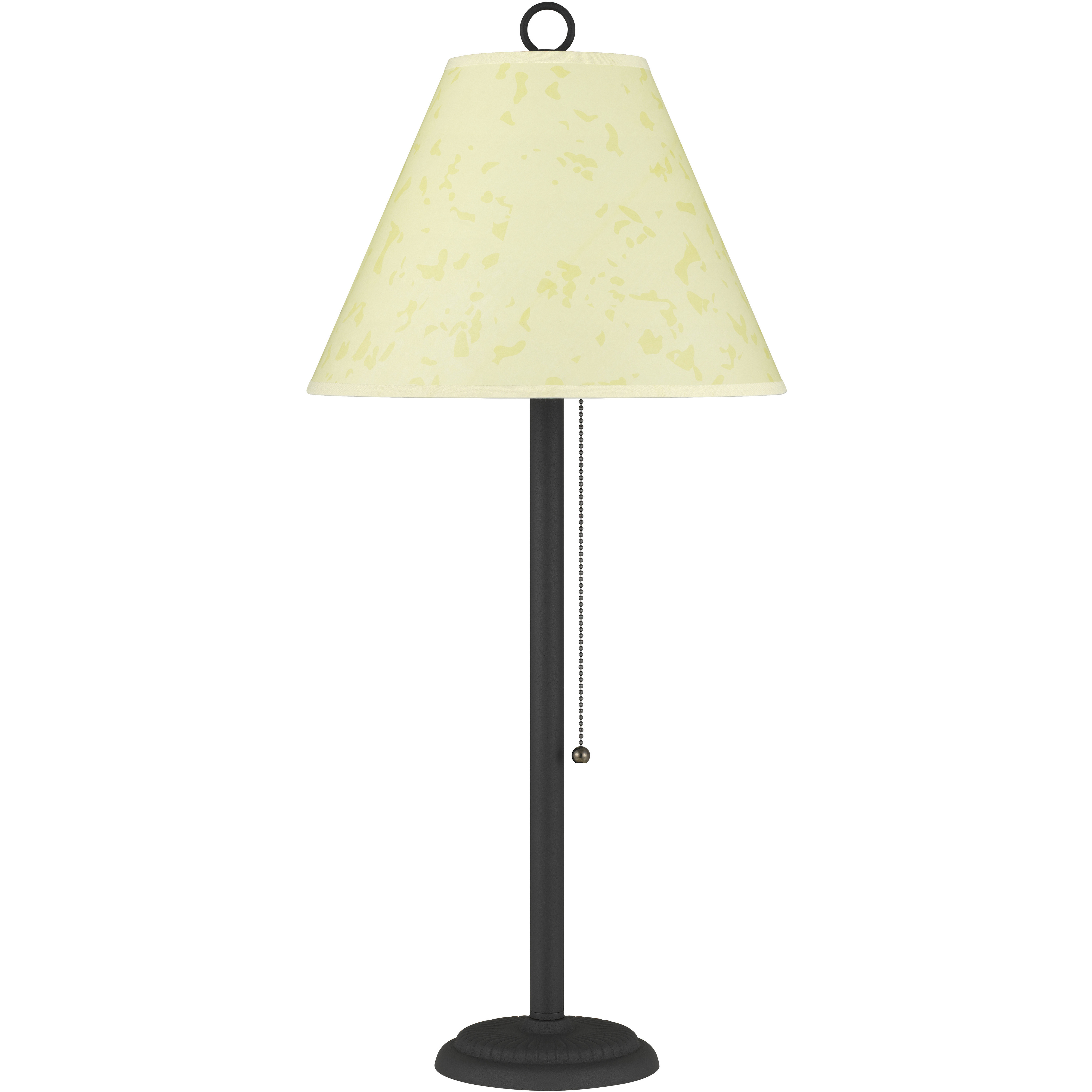 Candlestick 28 inch 75 watt Black Rust Table Lamp Portable Light
