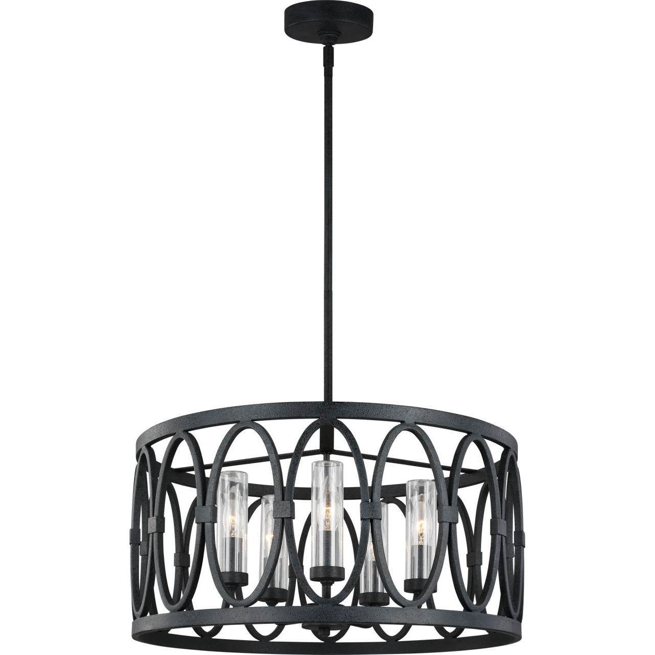 Sean Lavin Patrice 5 Light 21 inch Dark Weathered Zinc Outdoor Chandelier