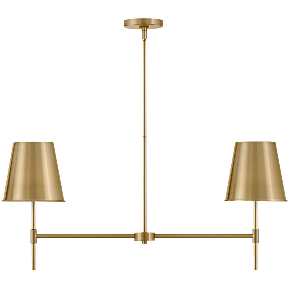 Blake 2 Light 36 inch Lacquered Brass Chandelier Ceiling Light