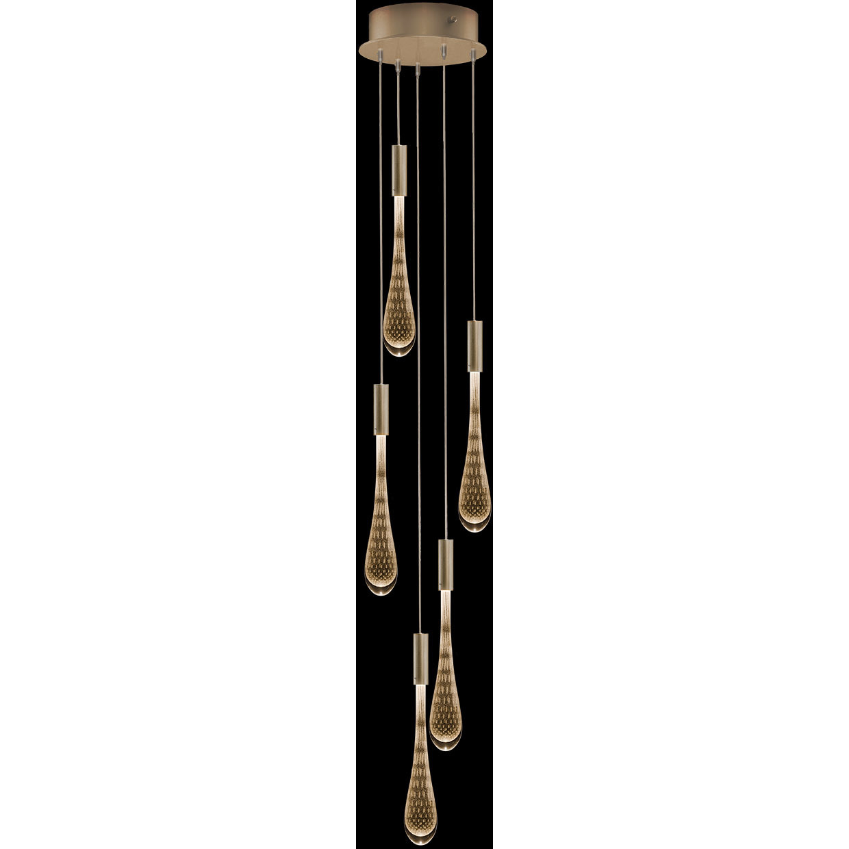 Rain 10 inch Ombre Bronze Pendant Ceiling Light
