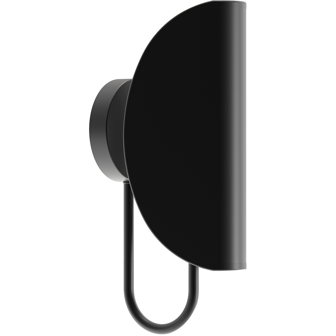 Alora Mood Seno 1 Light 5.63 inch Matte Black Wall/Vanity Light Wall Light in Steel Shade