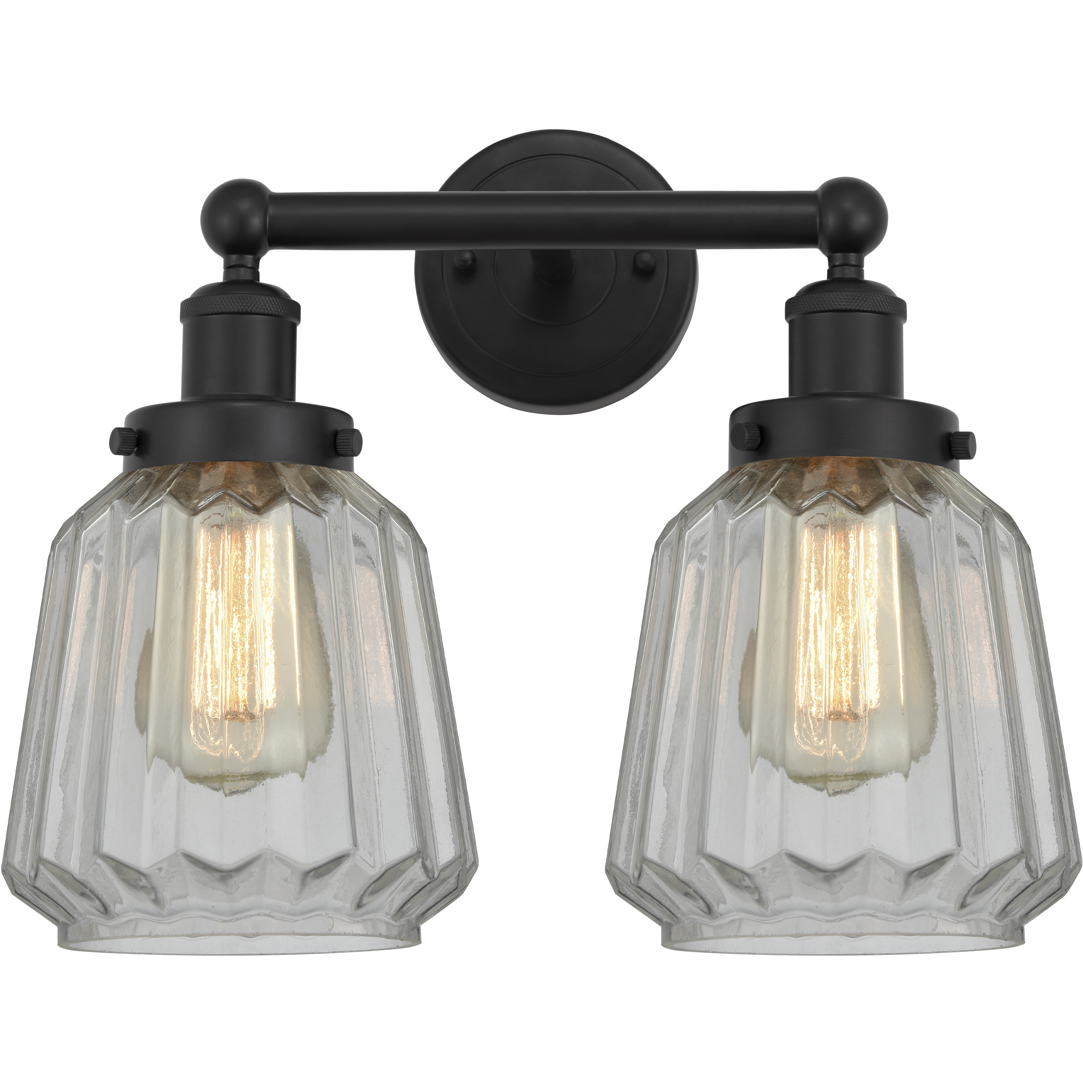 Chatham 2 Light 15.5 inch Matte Black Bath Vanity Light Wall Light