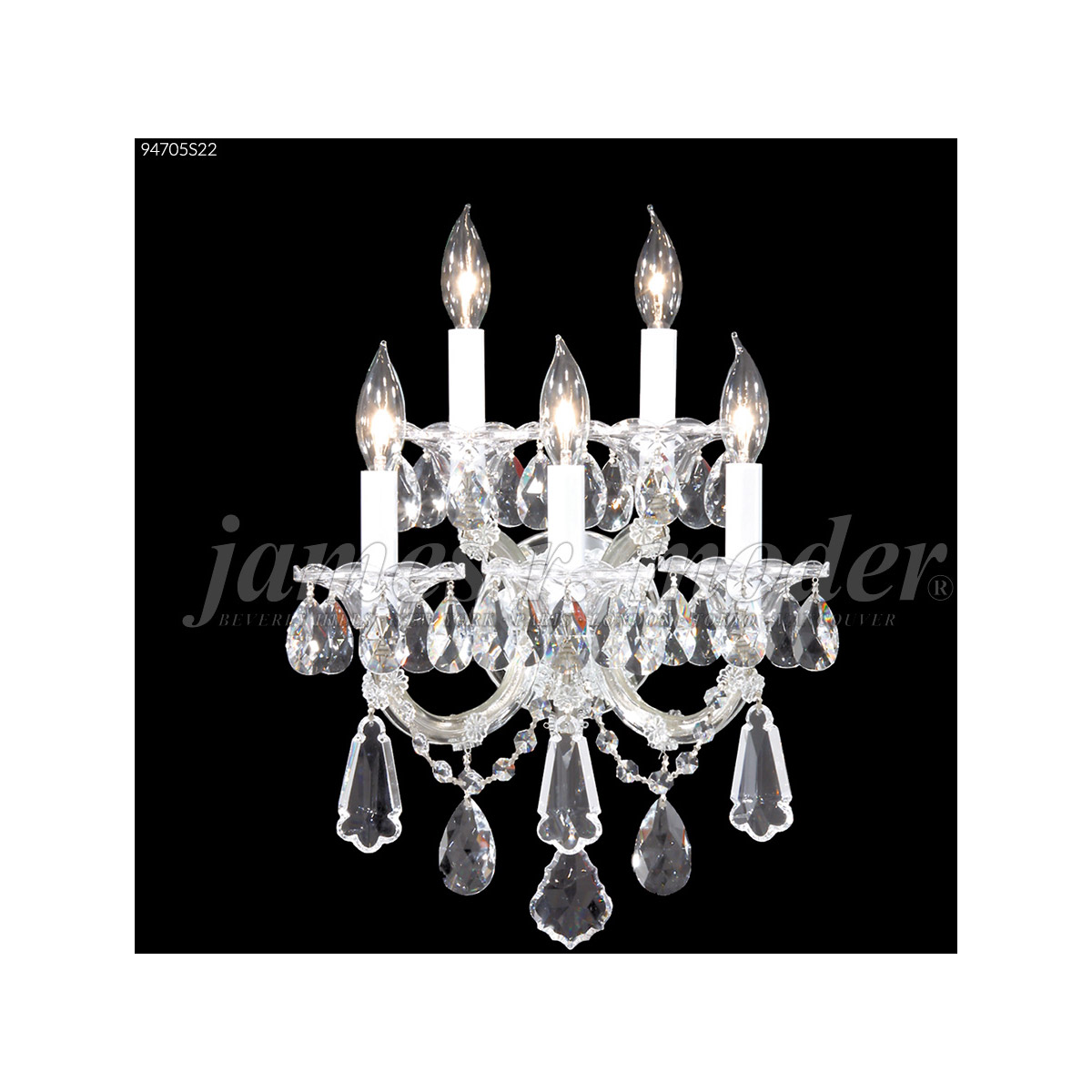 Maria Theresa Royal 5 Light 14 inch Gold Lustre Wall Sconce Wall Light, Royal
