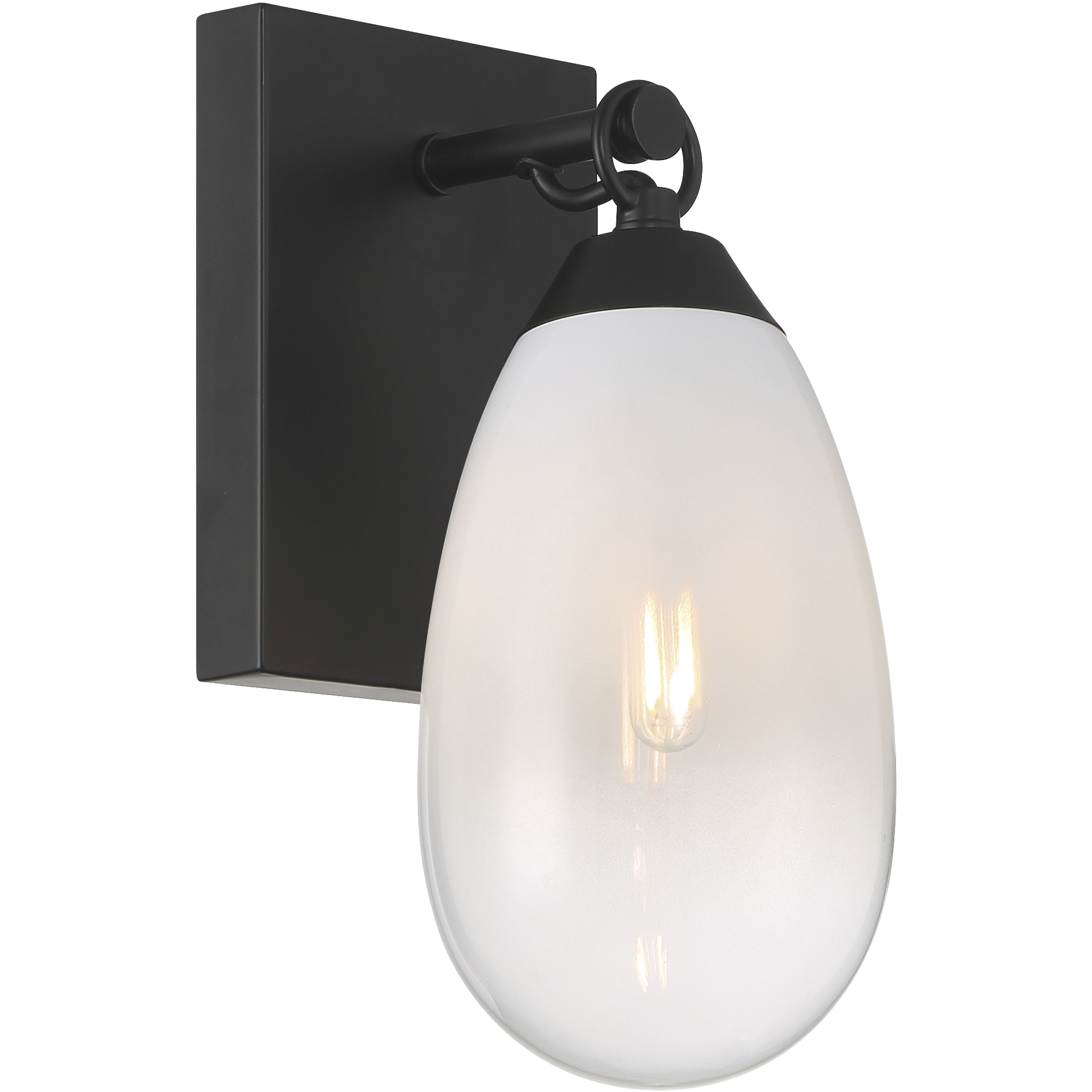 Ombre 4.75 inch Black Wall Sconce Wall Light