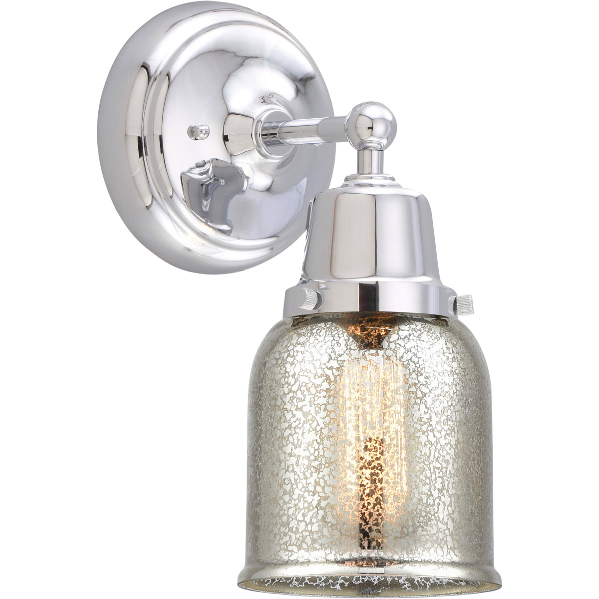 Aditi Small Bell 1 Light 5 inch Polished Chrome Sconce Wall Light, Aditi